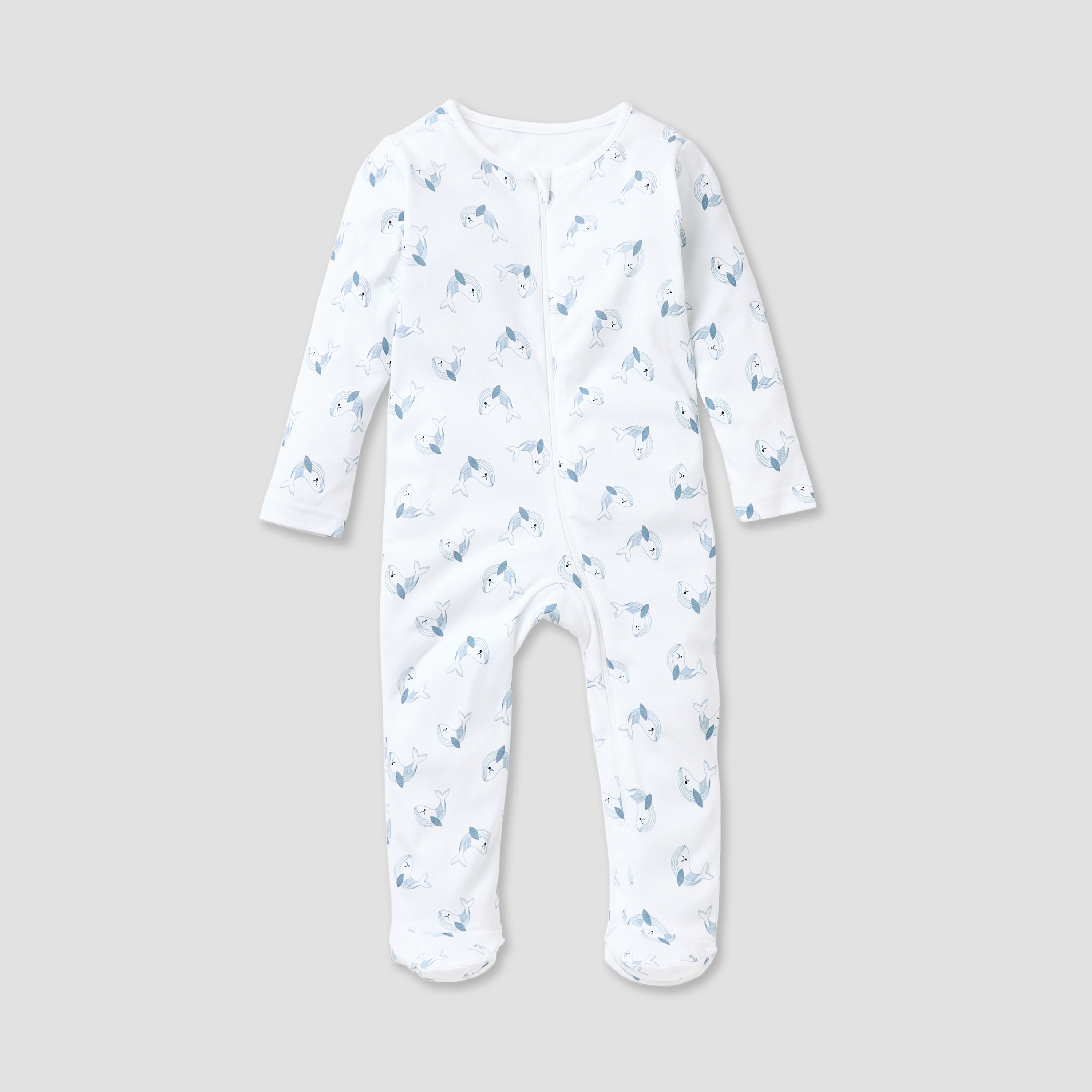 Juniors Printed Closed Feet Sleepsuit with Zip Closure - Set of 3-baby-boys-clothing-nightwear-sleepsuits-image-3