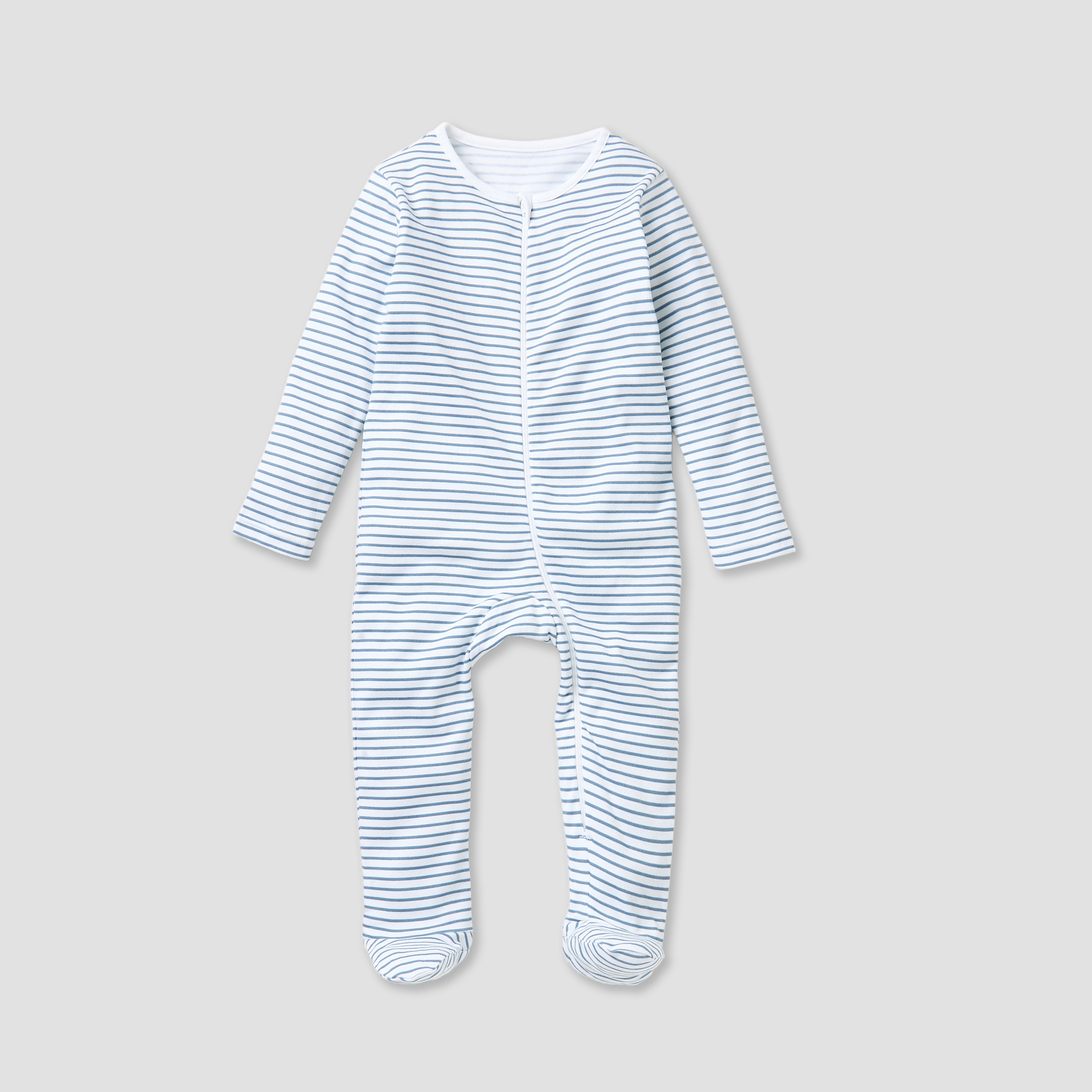 Juniors Printed Closed Feet Sleepsuit with Zip Closure - Set of 3-baby-boys-clothing-nightwear-sleepsuits-image-4
