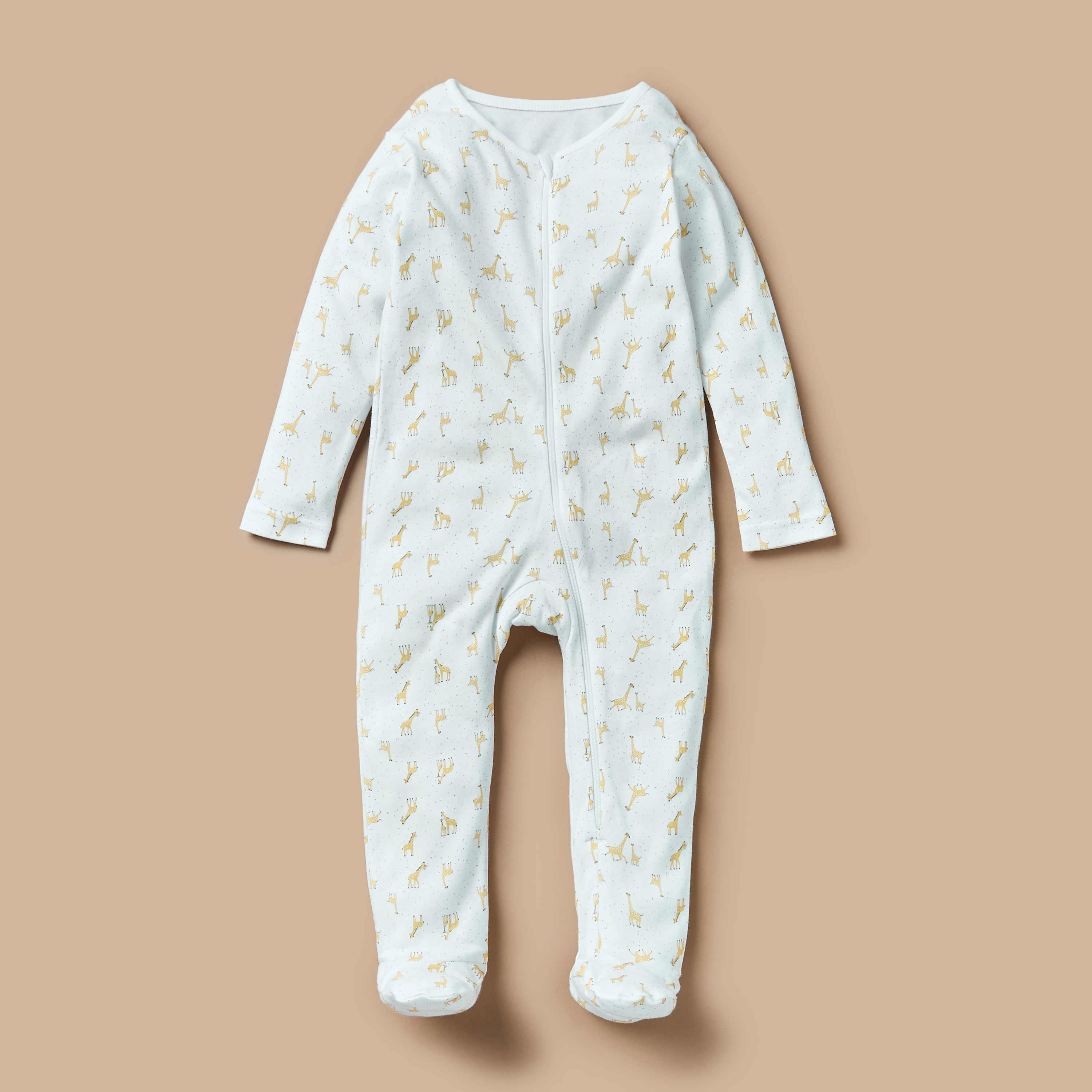 Juniors Animals Print Closed Feet Sleepsuit with Zip Closure - Set of 3-baby-boys-clothing-nightwear-sleepsuits-image-3