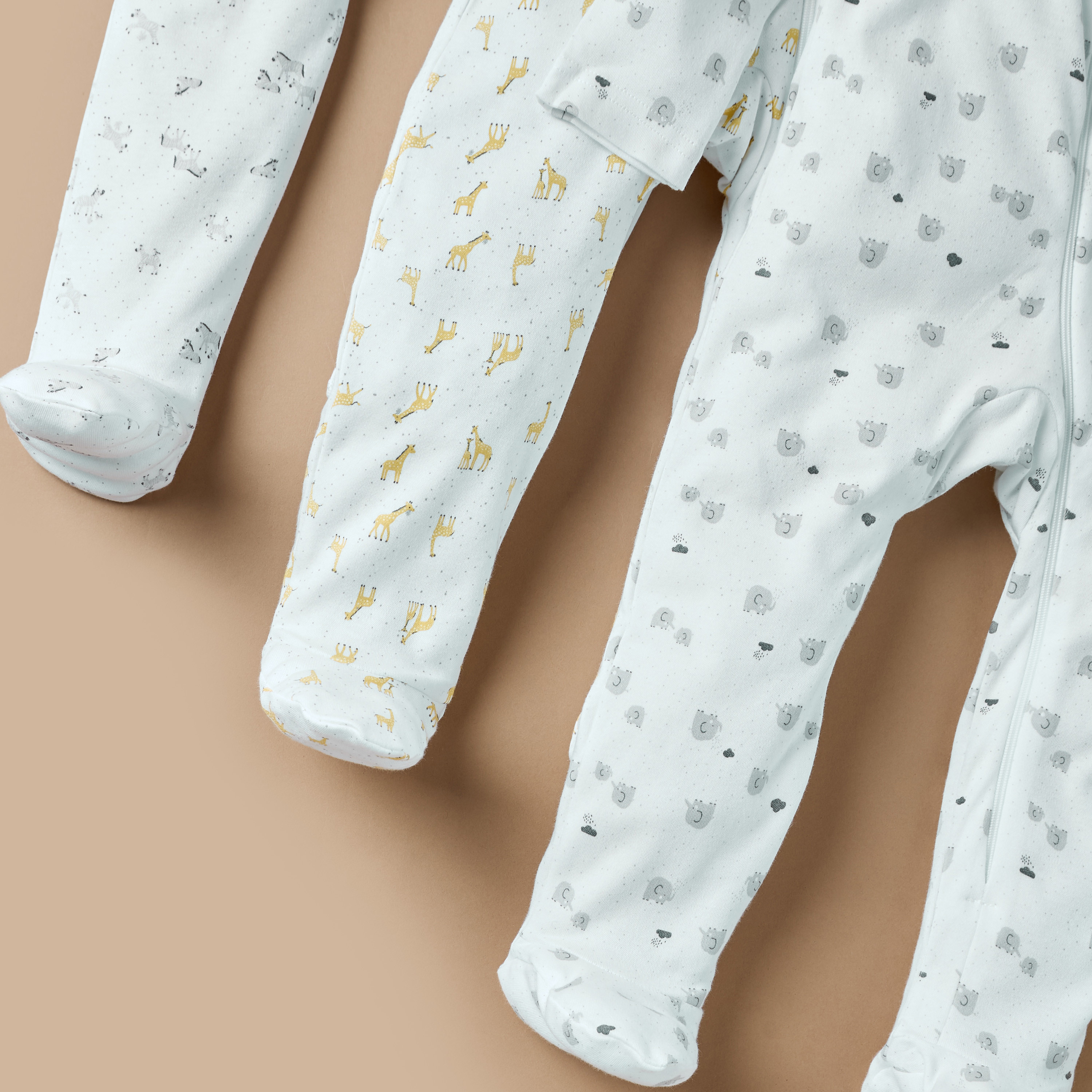 Juniors Animals Print Closed Feet Sleepsuit with Zip Closure - Set of 3-baby-boys-clothing-nightwear-sleepsuits-image-6