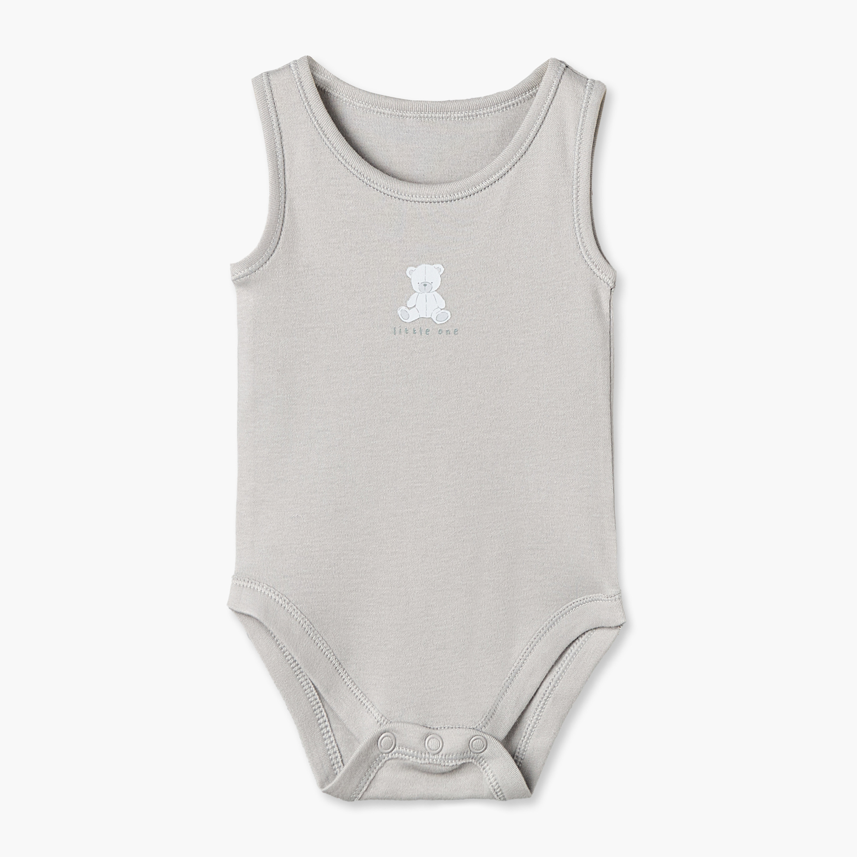 طقم بودي سوت قطن دون أكمام بياقة مستديرة وطبعات دب 5 قطع من جونيورز-baby-boys-clothing-bodysuits-image-4