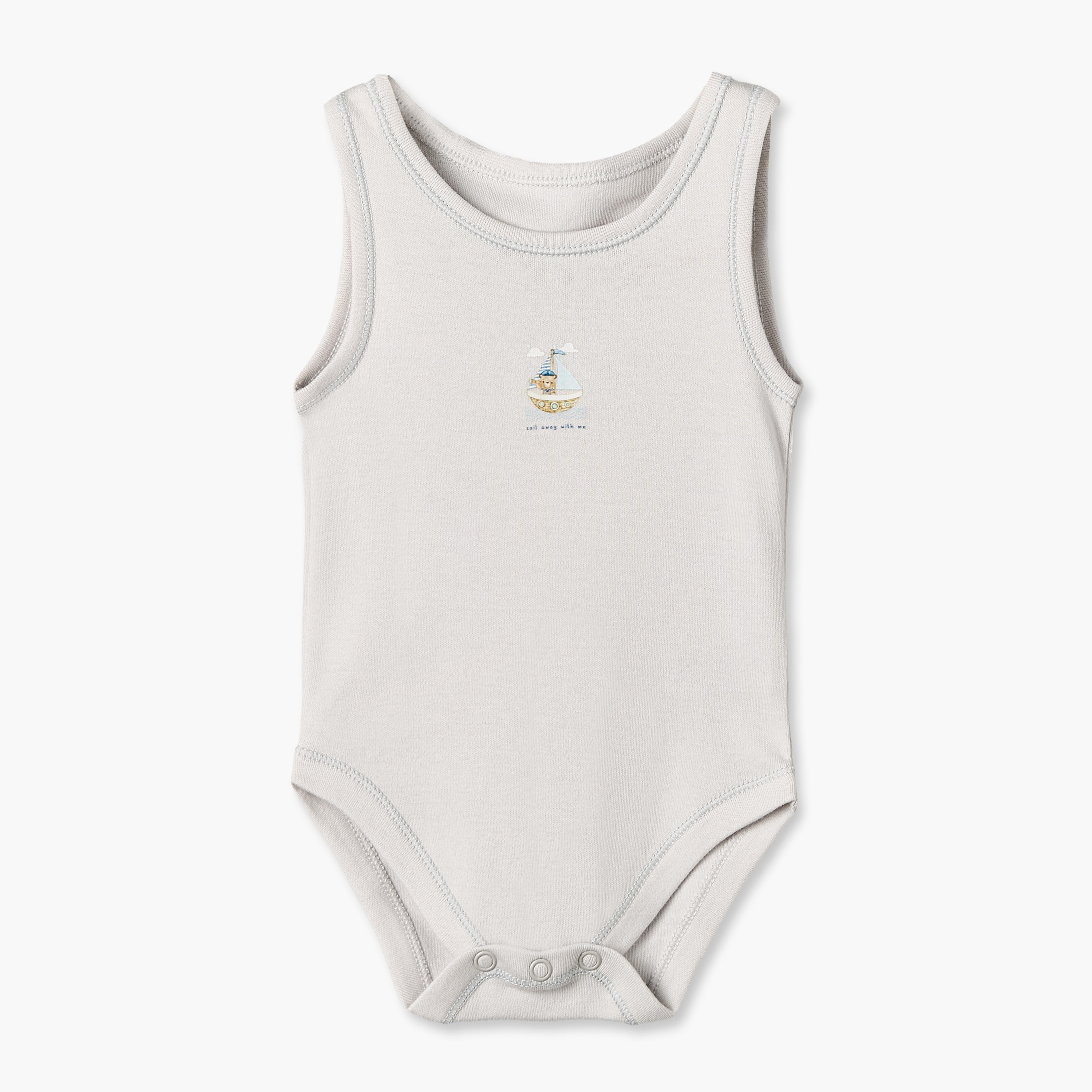 طقم بودي سوت دون أكمام بياقة مستديرة وأزرار إغلاق كباسة 5 قطع من جونيورز-baby-boys-clothing-bodysuits-image-2