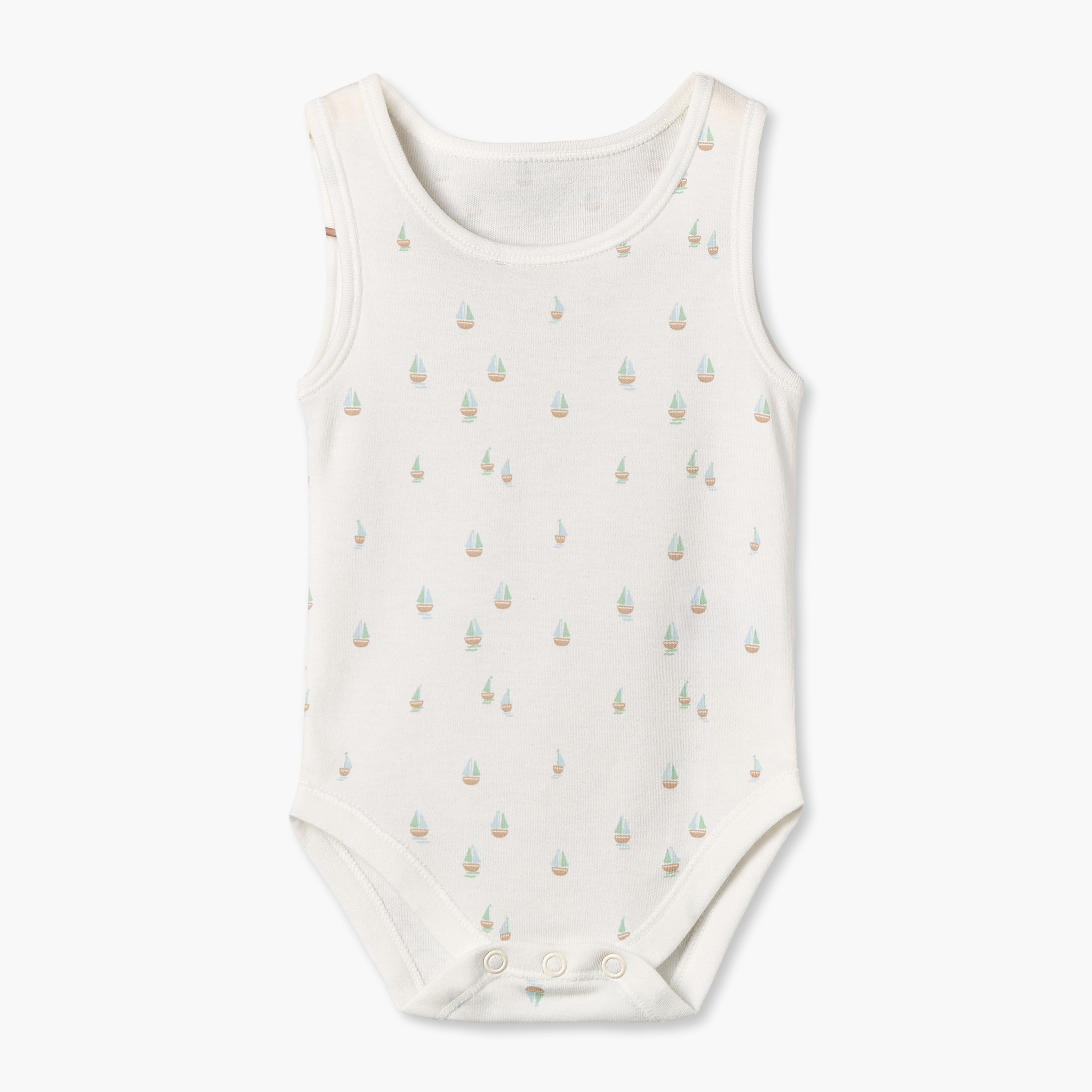 طقم بودي سوت دون أكمام بياقة مستديرة وأزرار إغلاق كباسة 5 قطع من جونيورز-baby-boys-clothing-bodysuits-image-5
