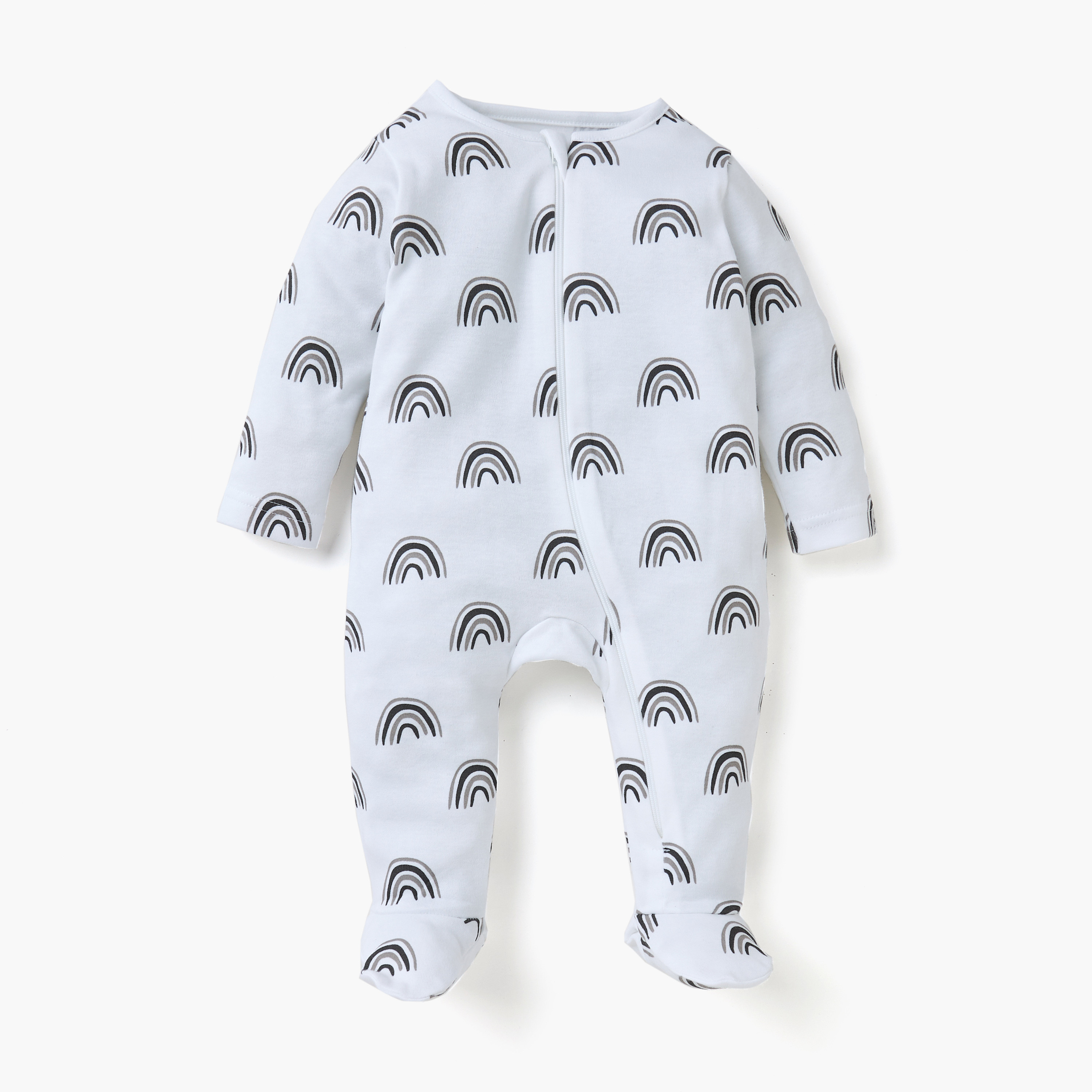 بدلة نوم بأكمام طويلة وسحاب إغلاق وطبعات من جونيورز - طقم من 3-baby-boys-clothing-nightwear-sleepsuits-image-6