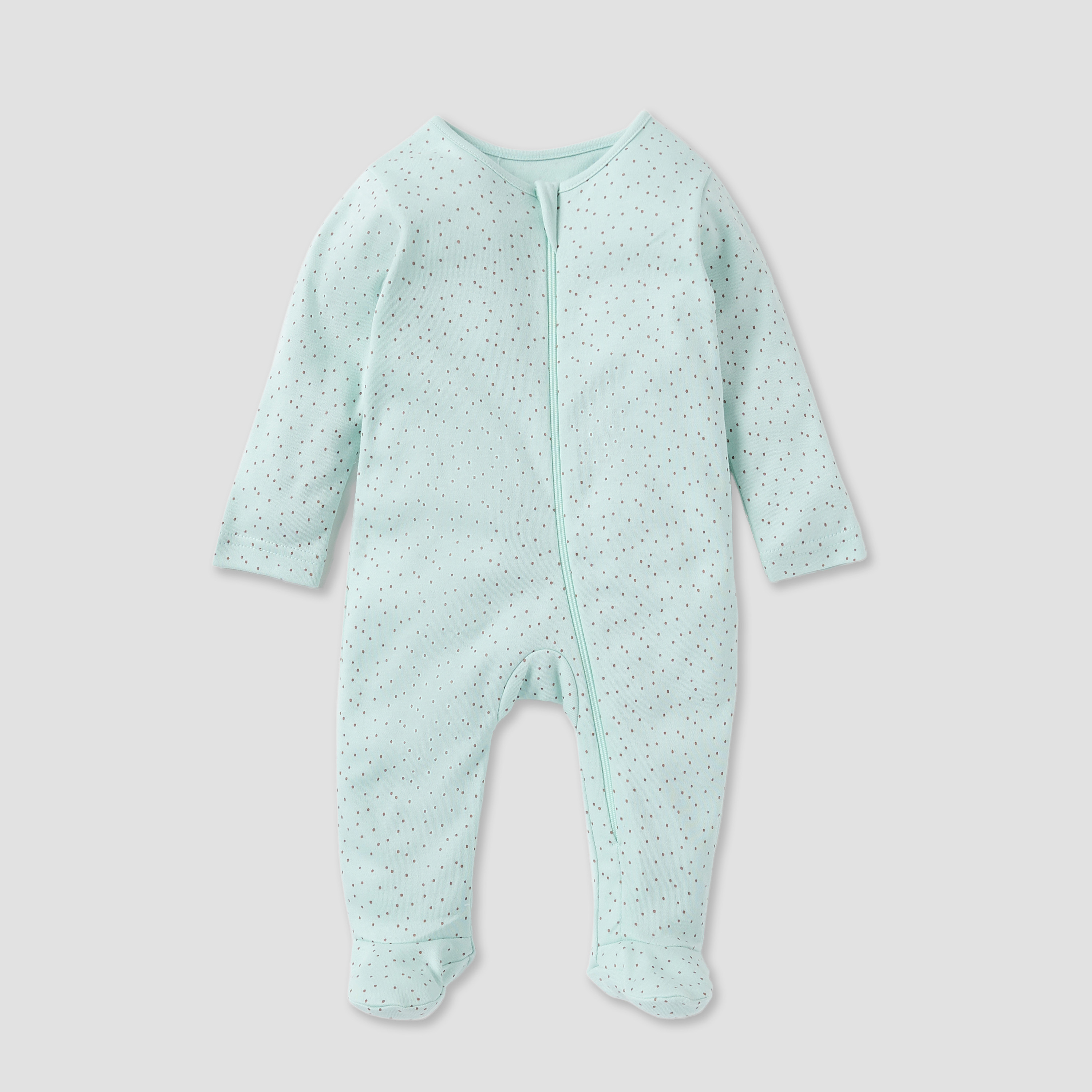 Juniors Printed Sleepsuit with Round Neck and Zip Closure - Set of 3-baby-boys-clothing-nightwear-sleepsuits-image-3