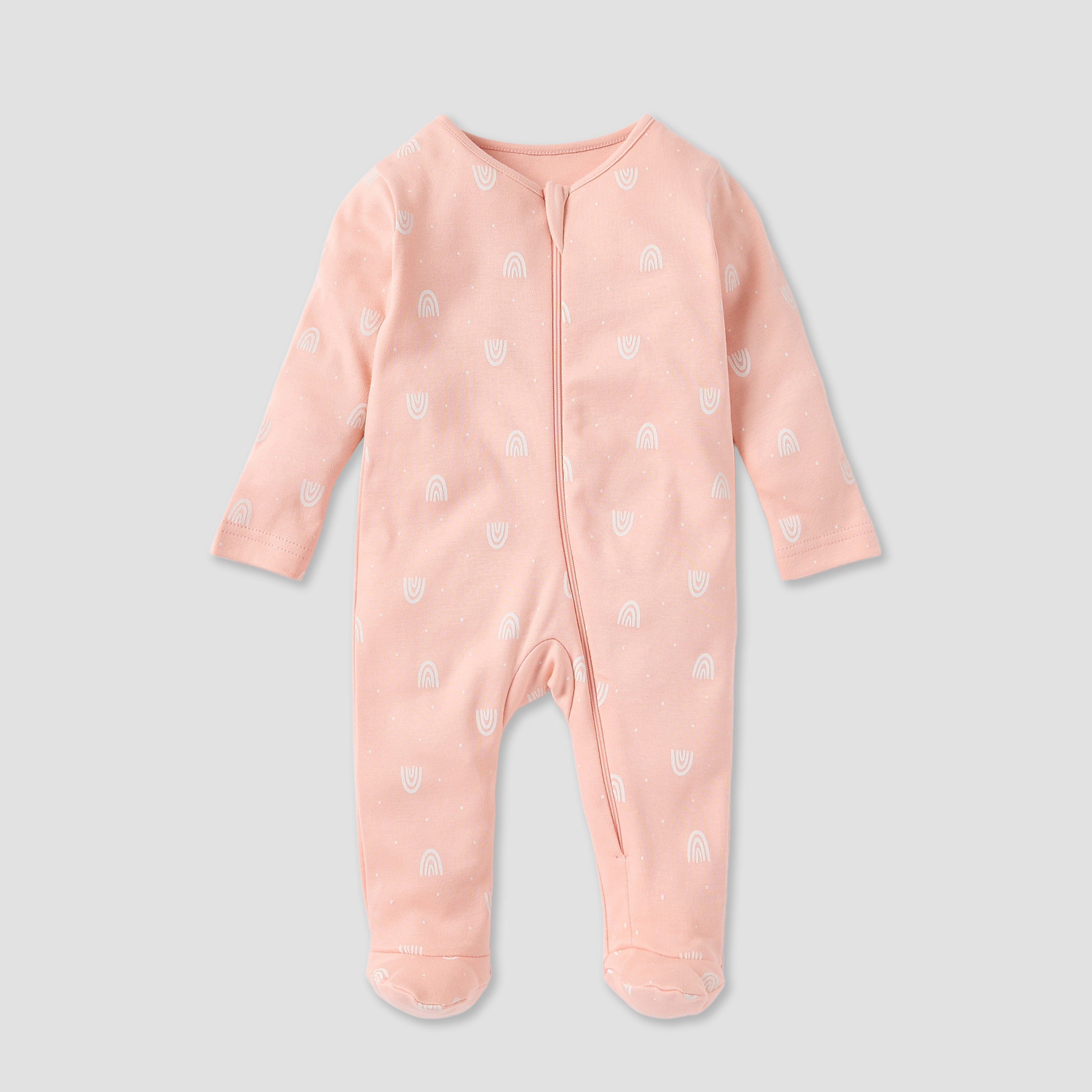 Juniors Printed Sleepsuit with Round Neck and Zip Closure - Set of 3-baby-boys-clothing-nightwear-sleepsuits-image-4