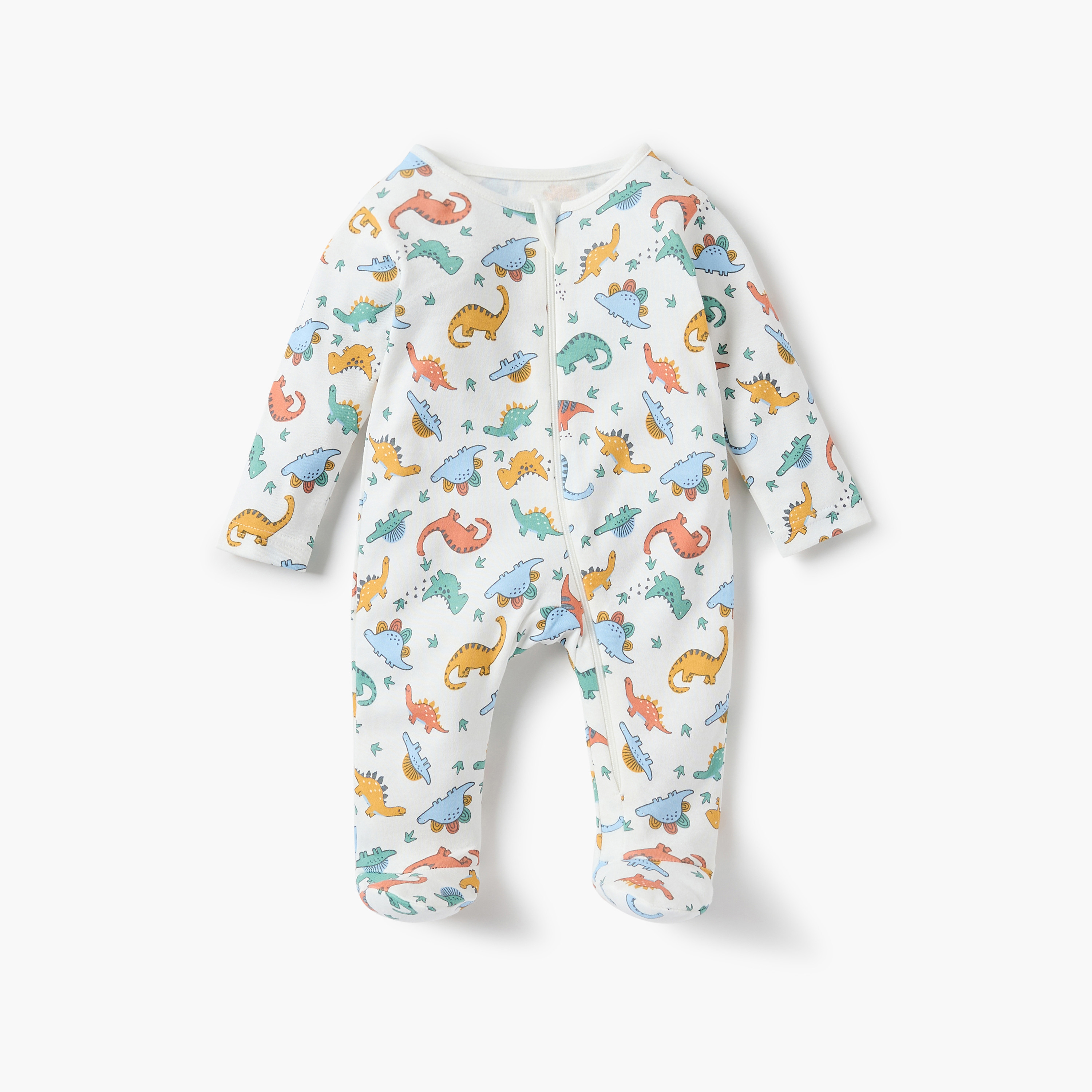 بدلة نوم بياقة مستديرة وسحاب إغلاق من جونيورز - طقم من 3 قطع-baby-boys-clothing-nightwear-sleepsuits-image-2