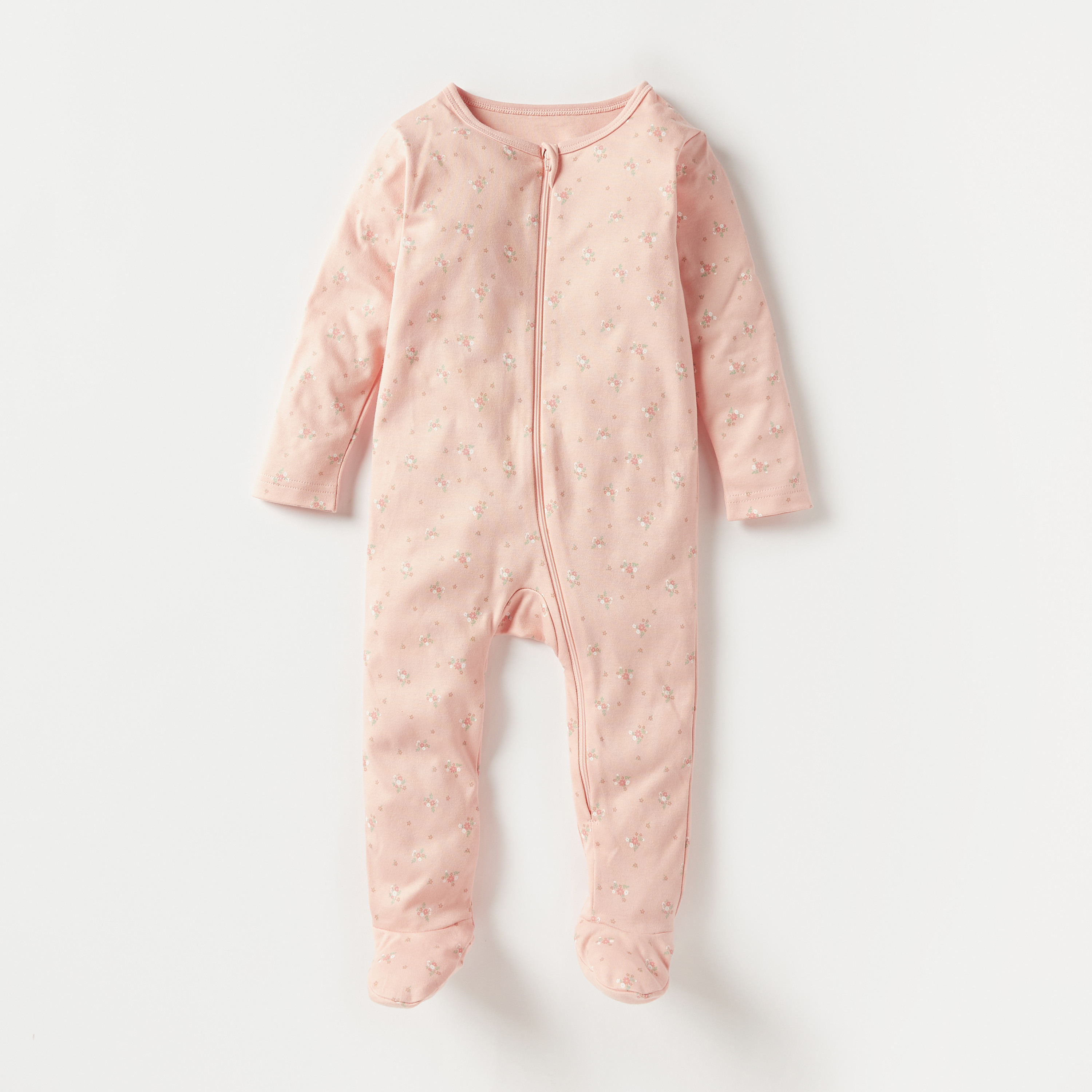Juniors Printed Closed Feet Sleepsuit - Set of 3-baby-girls-clothing-nightwear-sleepsuits-image-2