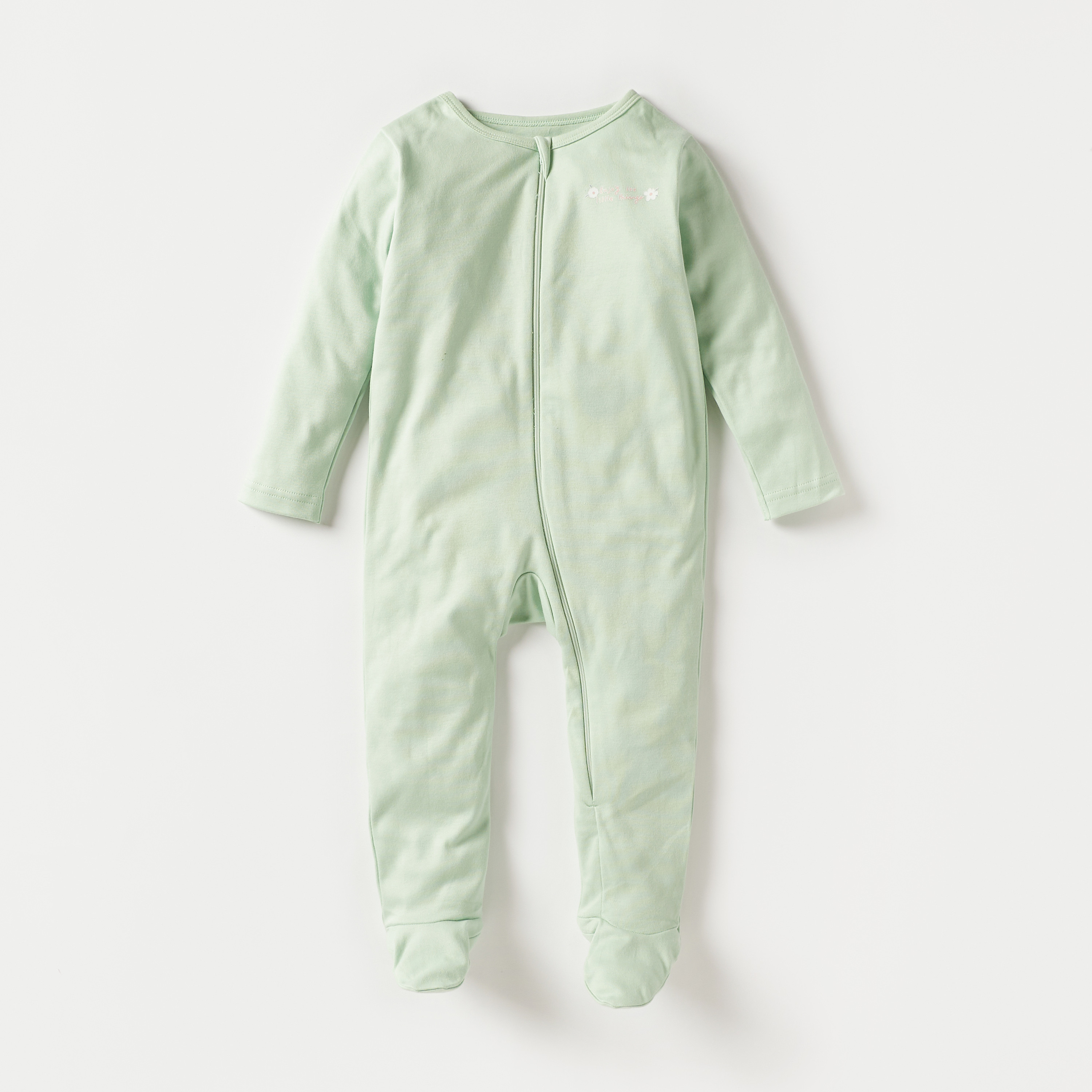 Juniors Printed Closed Feet Sleepsuit - Set of 3-baby-girls-clothing-nightwear-sleepsuits-image-3