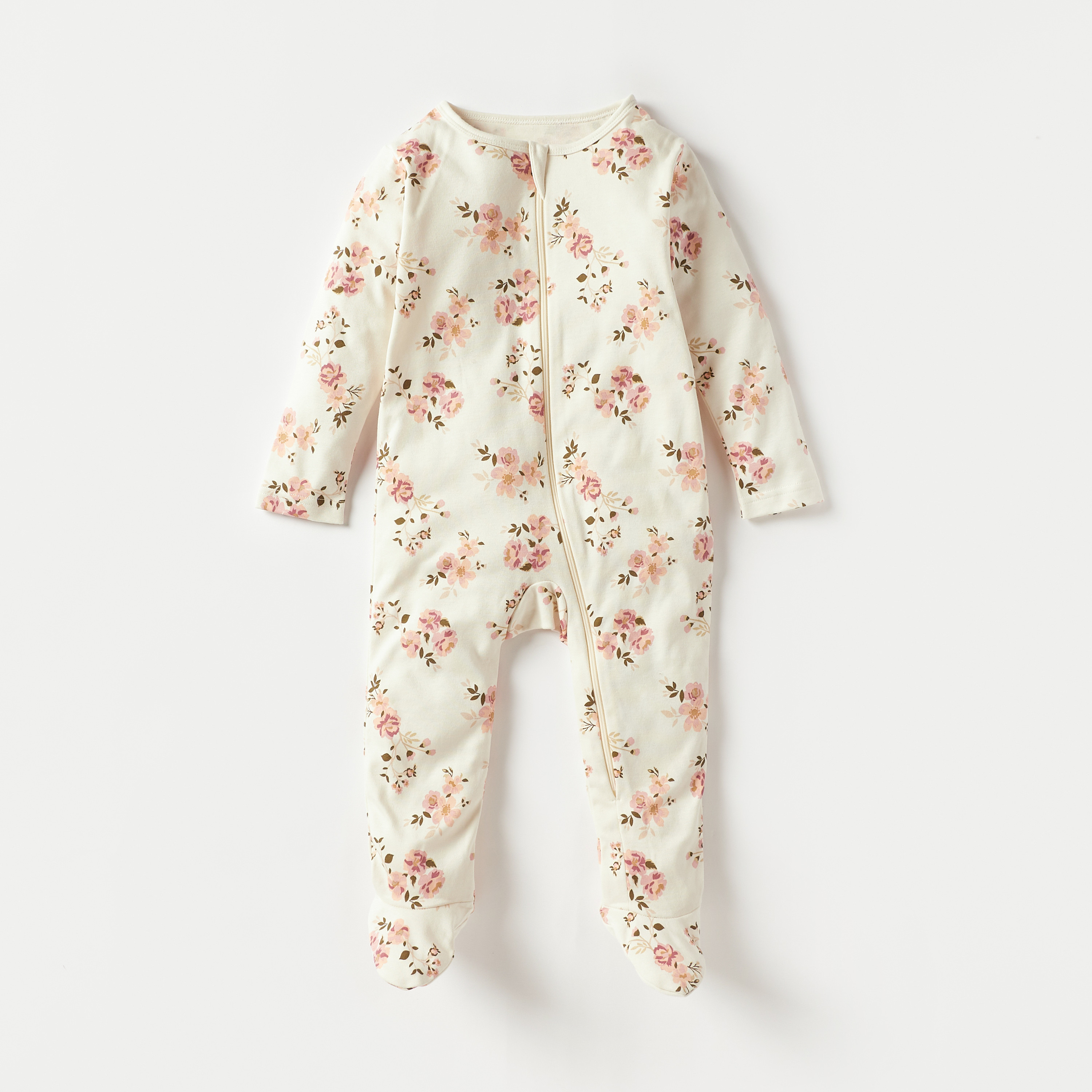 Juniors Printed Closed Feet Sleepsuit - Set of 3-baby-girls-clothing-nightwear-sleepsuits-image-4