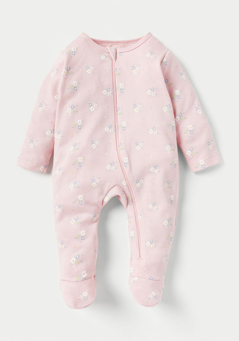 Buy Baby Girls' Juniors Printed Closed Feet Sleepsuit - Set of 3 Online ...