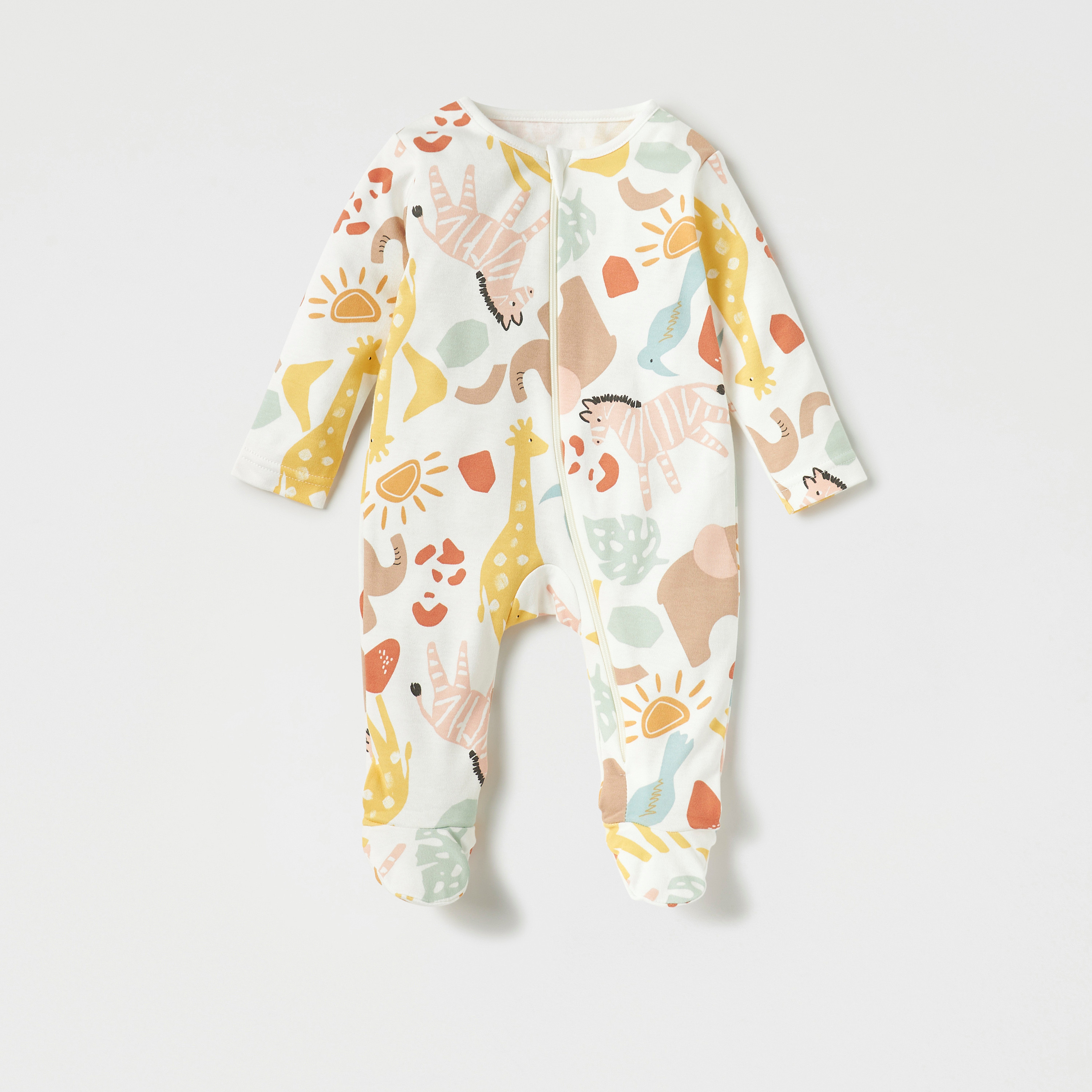 Juniors All-Over Print Closed Feet Sleepsuit - Set of 3-baby-girls-clothing-nightwear-sleepsuits-image-3