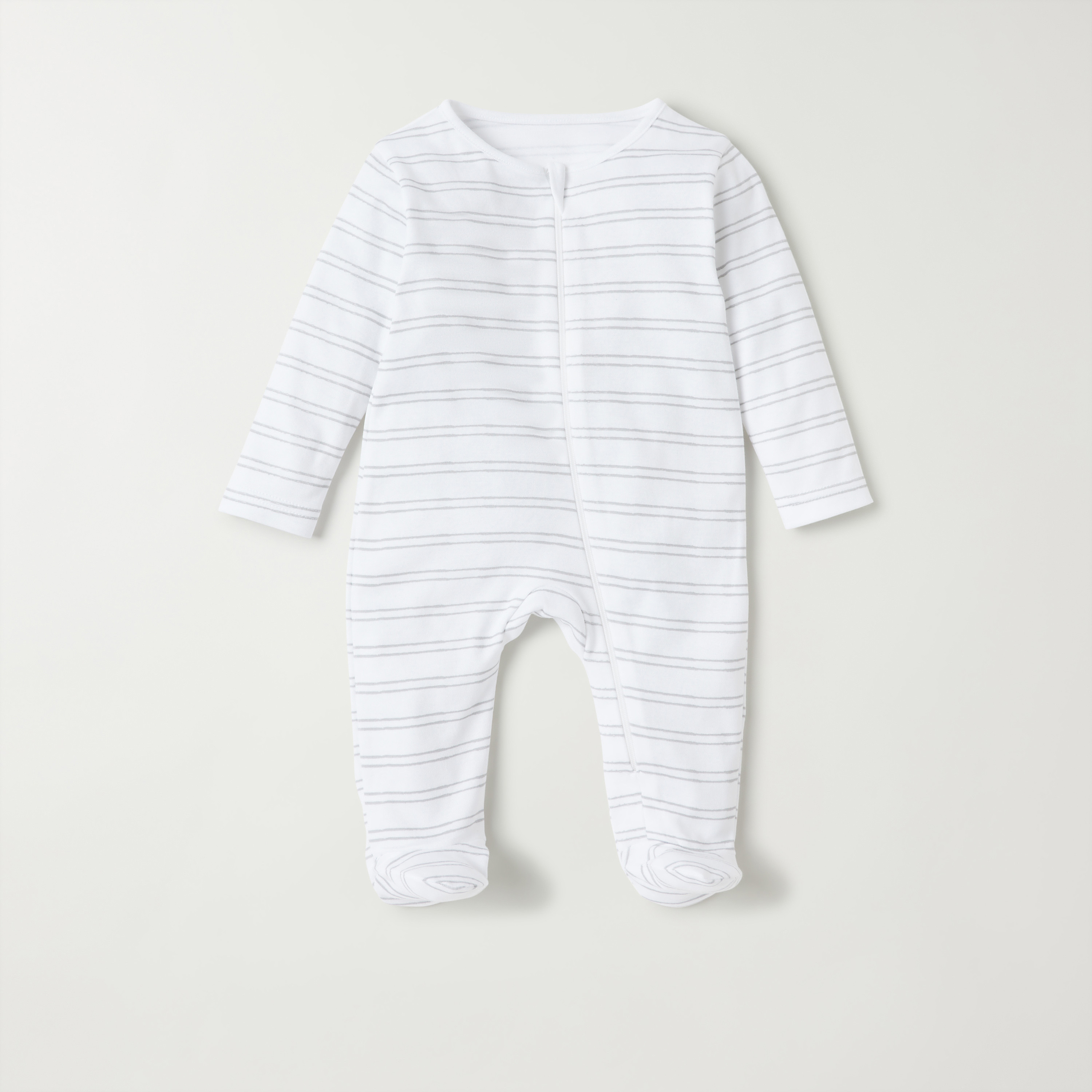 Juniors Printed Sleepsuit with Long Sleeves and Snap Button Closure - Set of 3-baby-boys-clothing-multipacks-image-3
