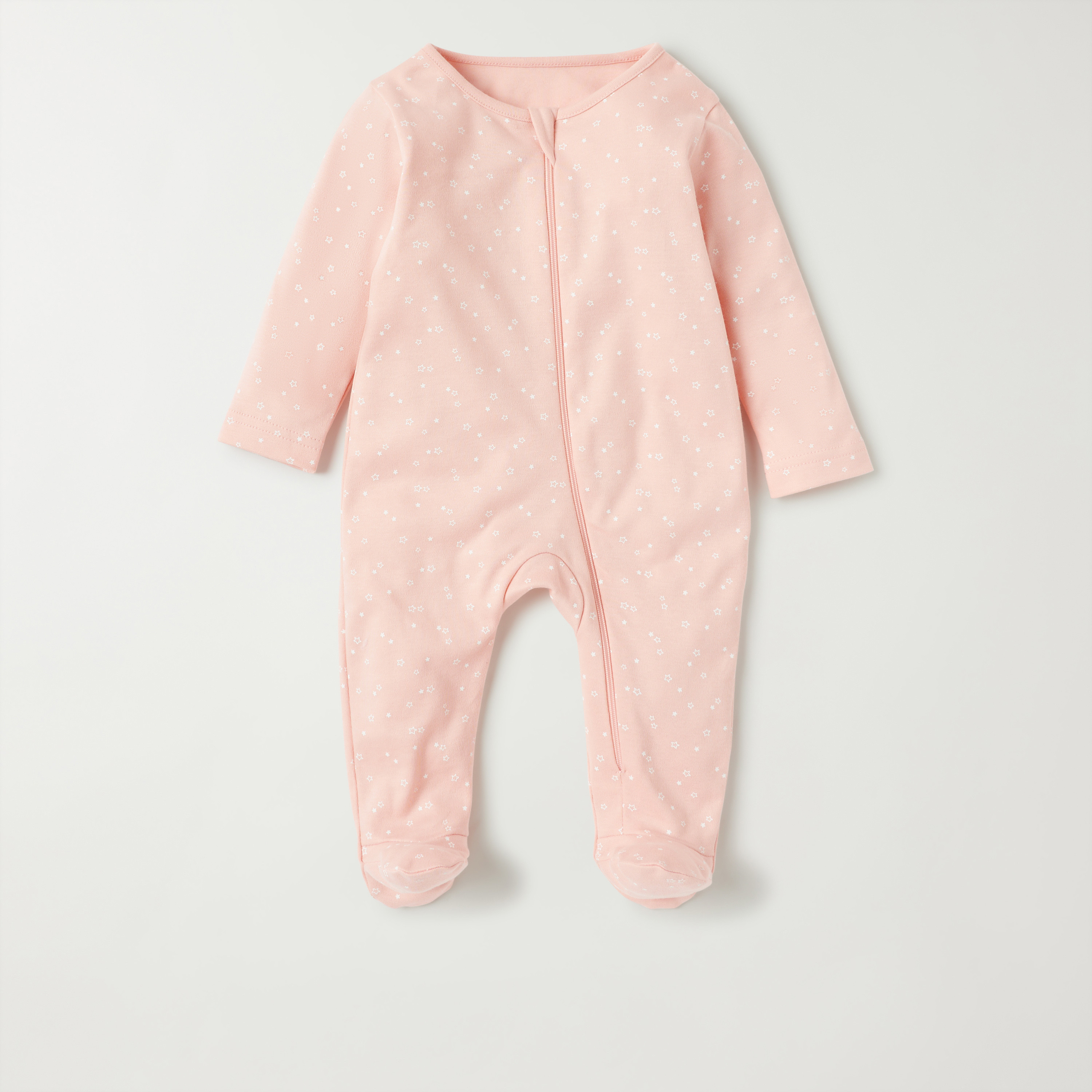 Juniors Printed Sleepsuit with Long Sleeves and Snap Button Closure - Set of 3-baby-boys-clothing-multipacks-image-4