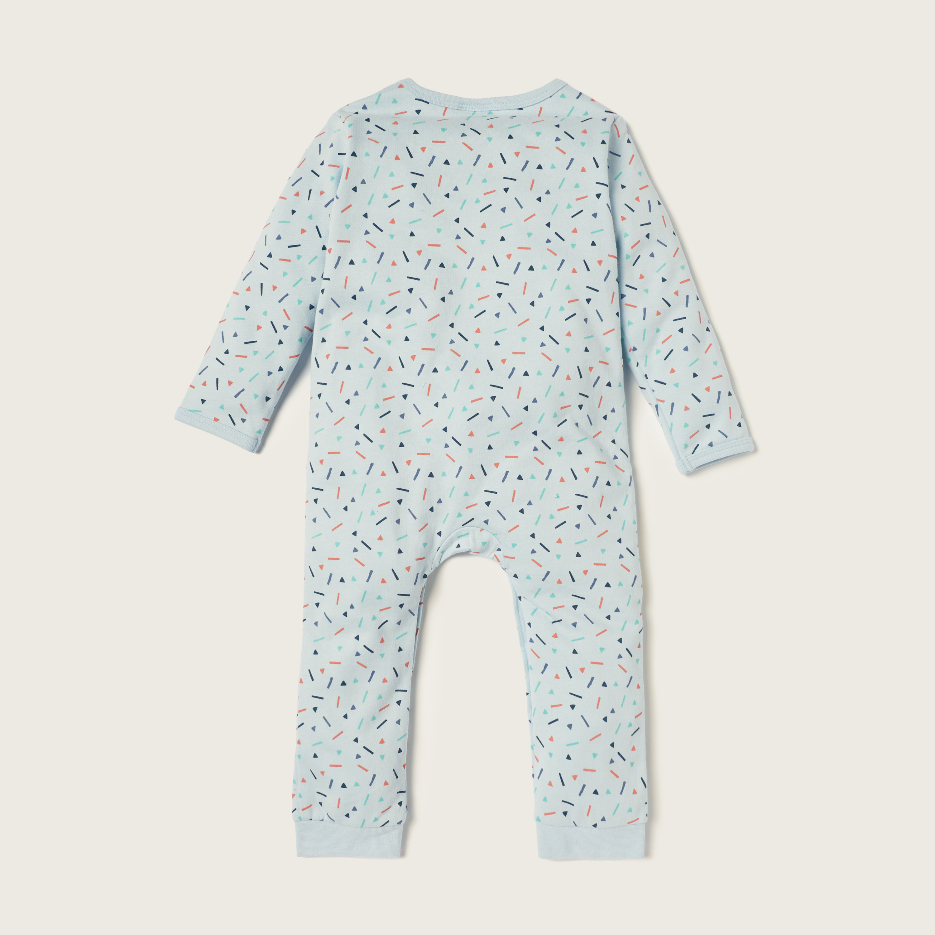 Juniors Printed Sleepsuit with Long Sleeves-baby-boys-clothing-nightwear-sleepsuits-image-4
