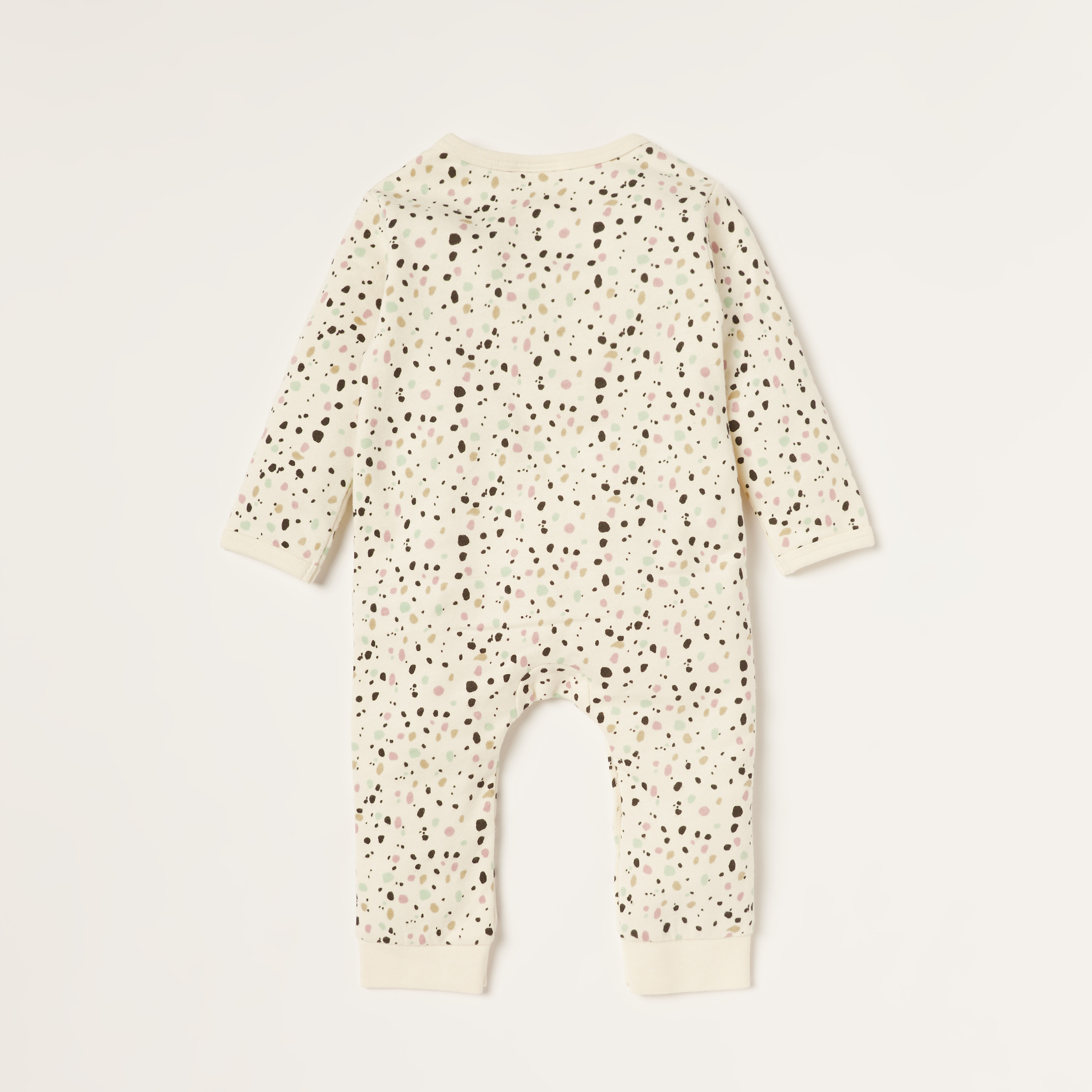 Juniors Printed Sleepsuit with Round Neck and Long Sleeves-baby-boys-clothing-nightwear-sleepsuits-image-4
