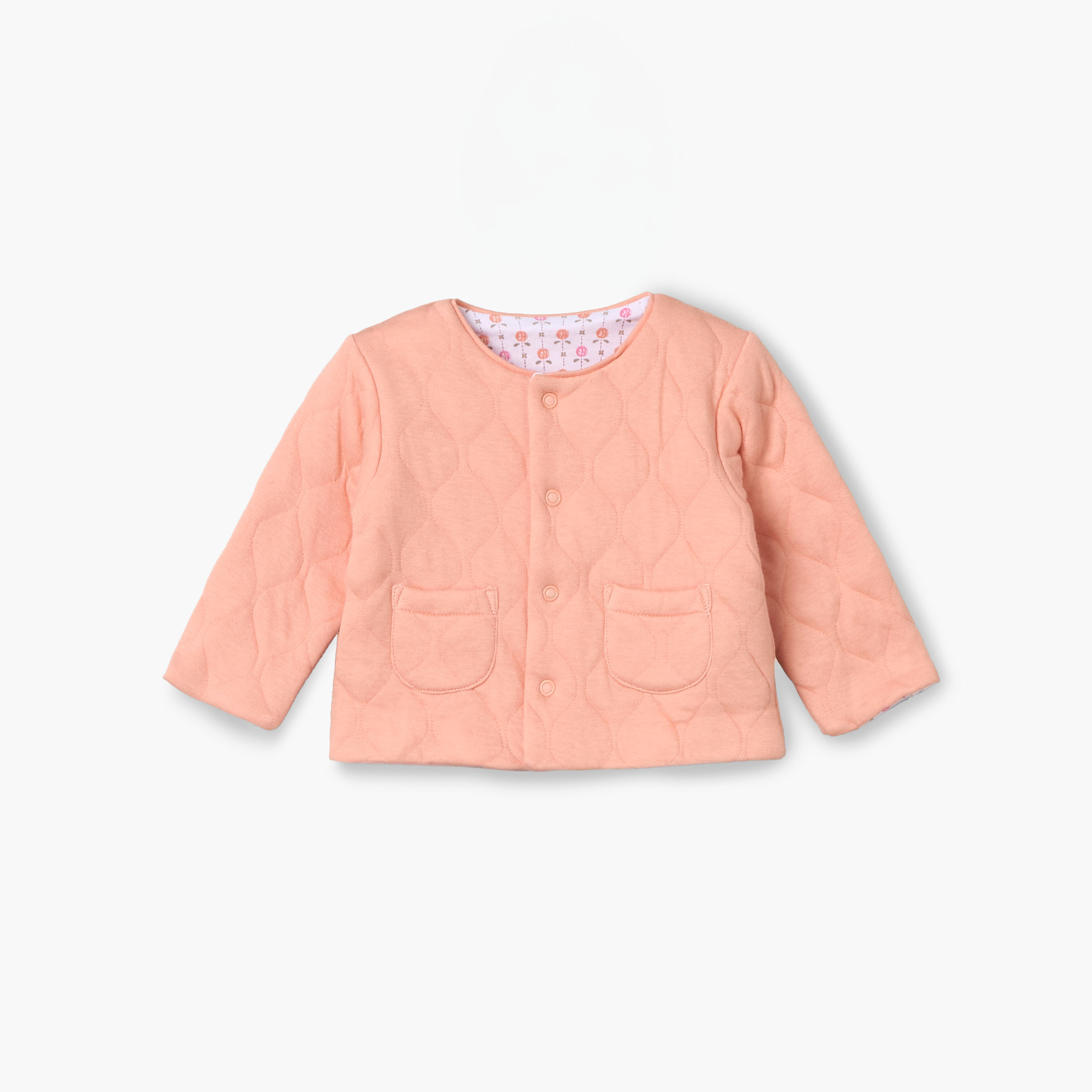 Juniors Crew Neck Cardigan with Pockets-girls-clothing-jumpersandcardigans-image-2