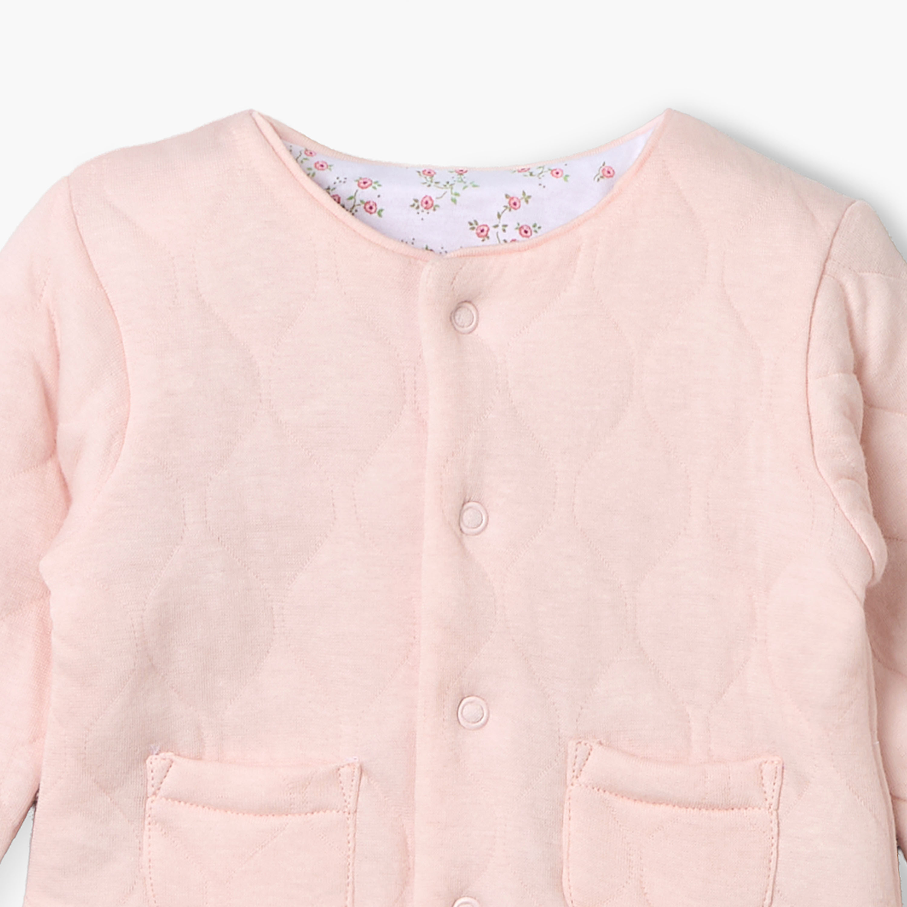 Juniors Crew Neck Cardigan with Snap Button Closure-girls-clothing-jumpersandcardigans-image-4