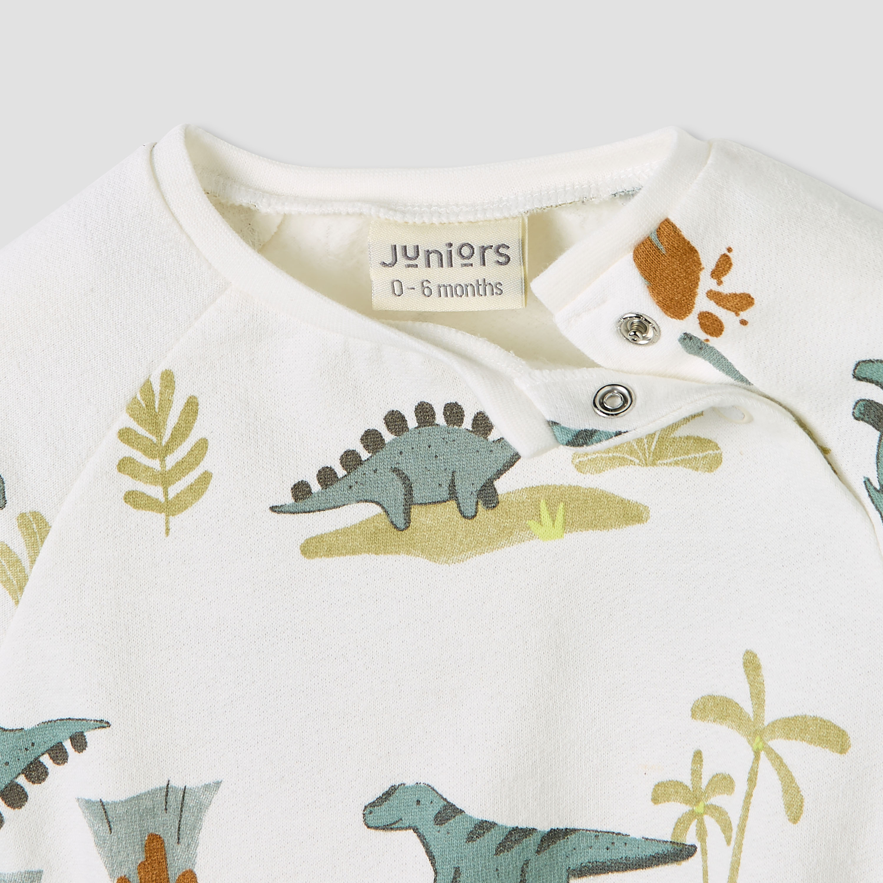 Juniors Pyjama Set with Dinosaur Print - Cotton - Long Sleeves - Crew Neck-baby-boys-clothing-winterwear-setsandcoords-image-4