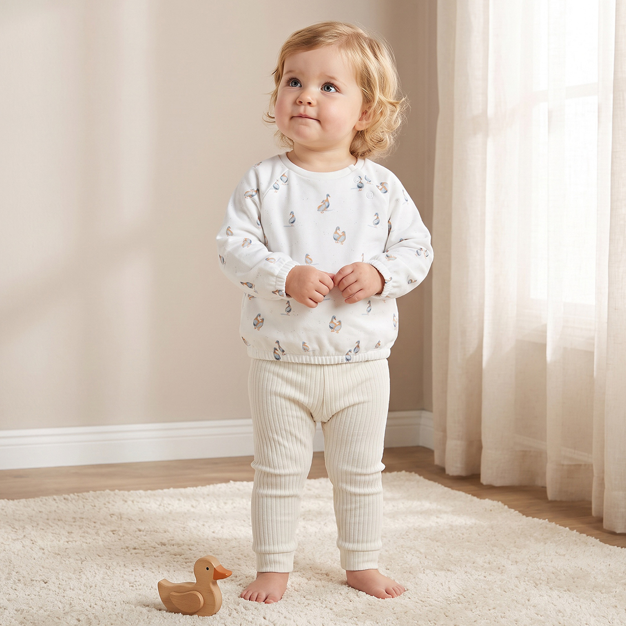 Juniors Cotton Crew Neck Long Sleeves Pyjama Set with Duck Print-baby-boys-clothing-nightwear-pyjamasets-image-1