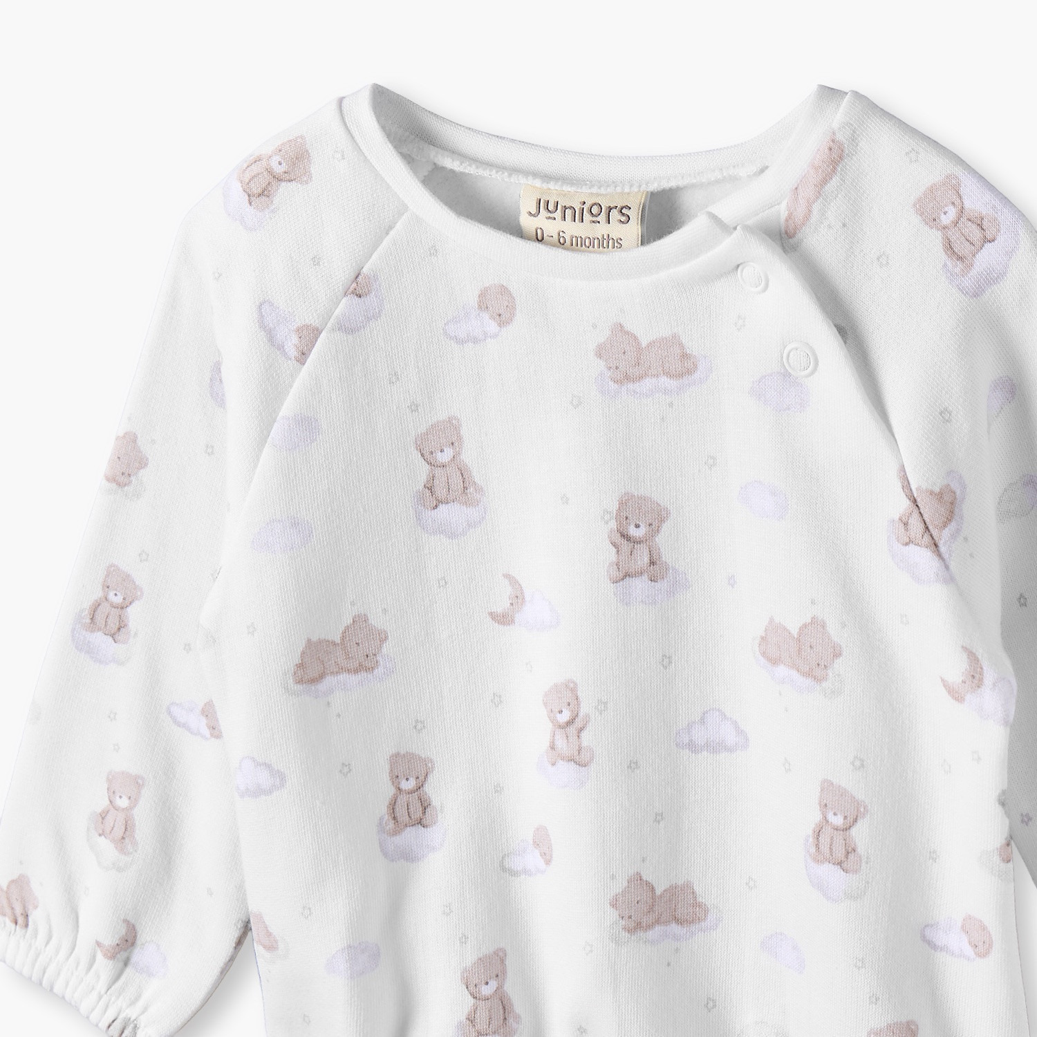 Juniors Cotton Crew Neck Long Sleeves Pyjama Set with Teddy Bear Print-baby-boys-clothing-nightwear-pyjamasets-image-8