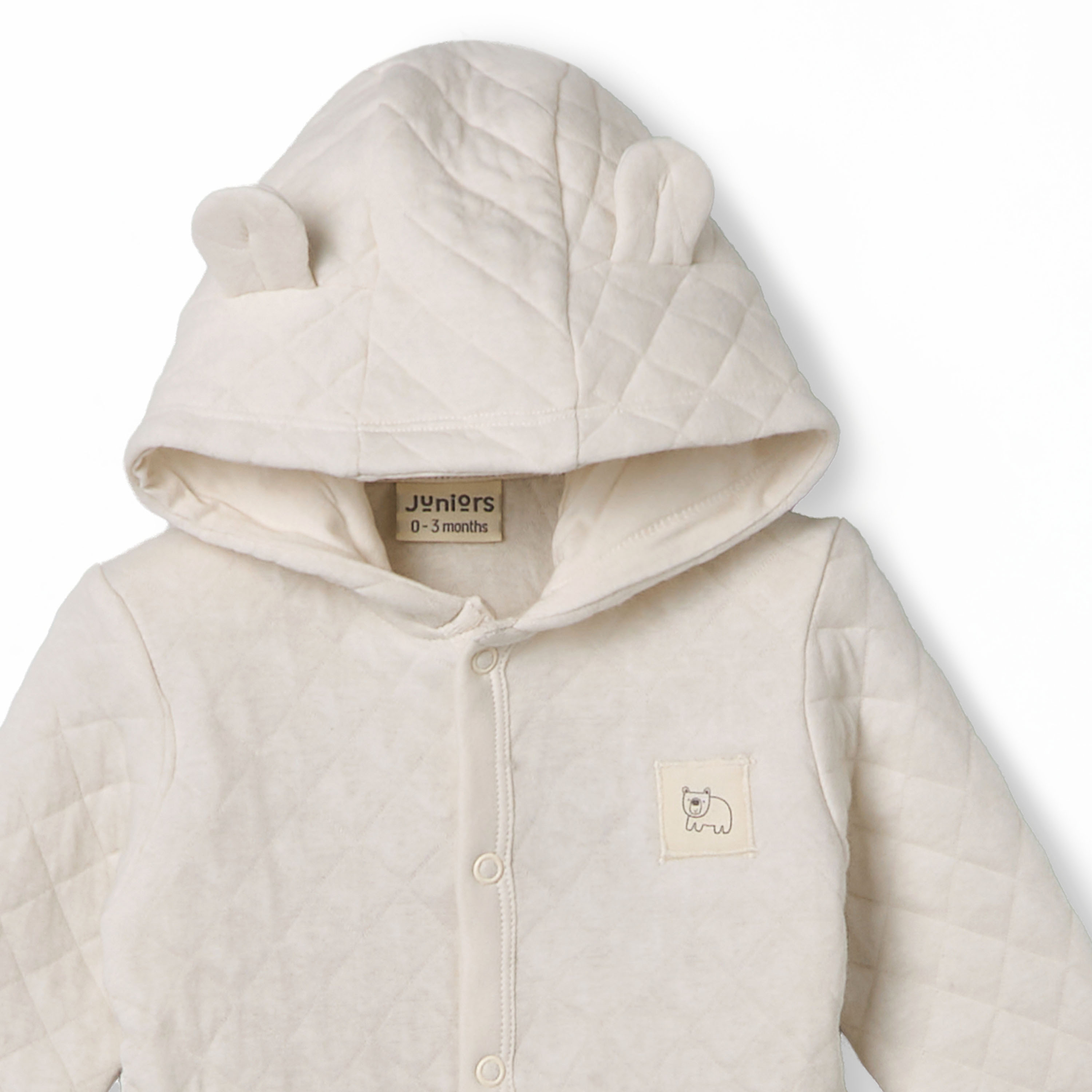 Juniors Cotton Hooded Neck Long Sleeves Sleepsuit with Snap Button Closure-baby-boys-clothing-nightwear-sleepsuits-image-4