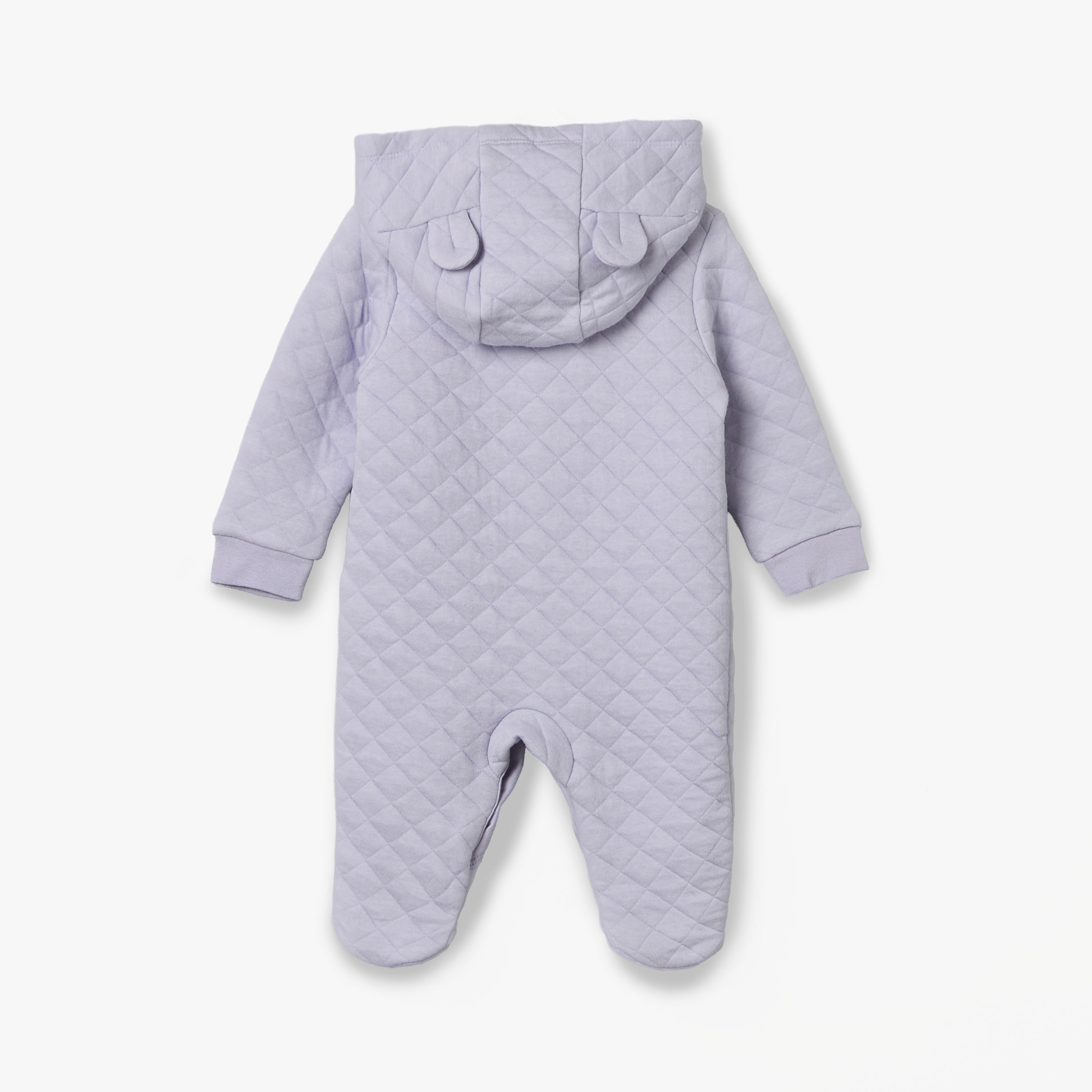 Juniors Cotton Hooded Neck Long Sleeves Sleepsuit with Snap Button Closure-baby-boys-clothing-nightwear-sleepsuits-image-3
