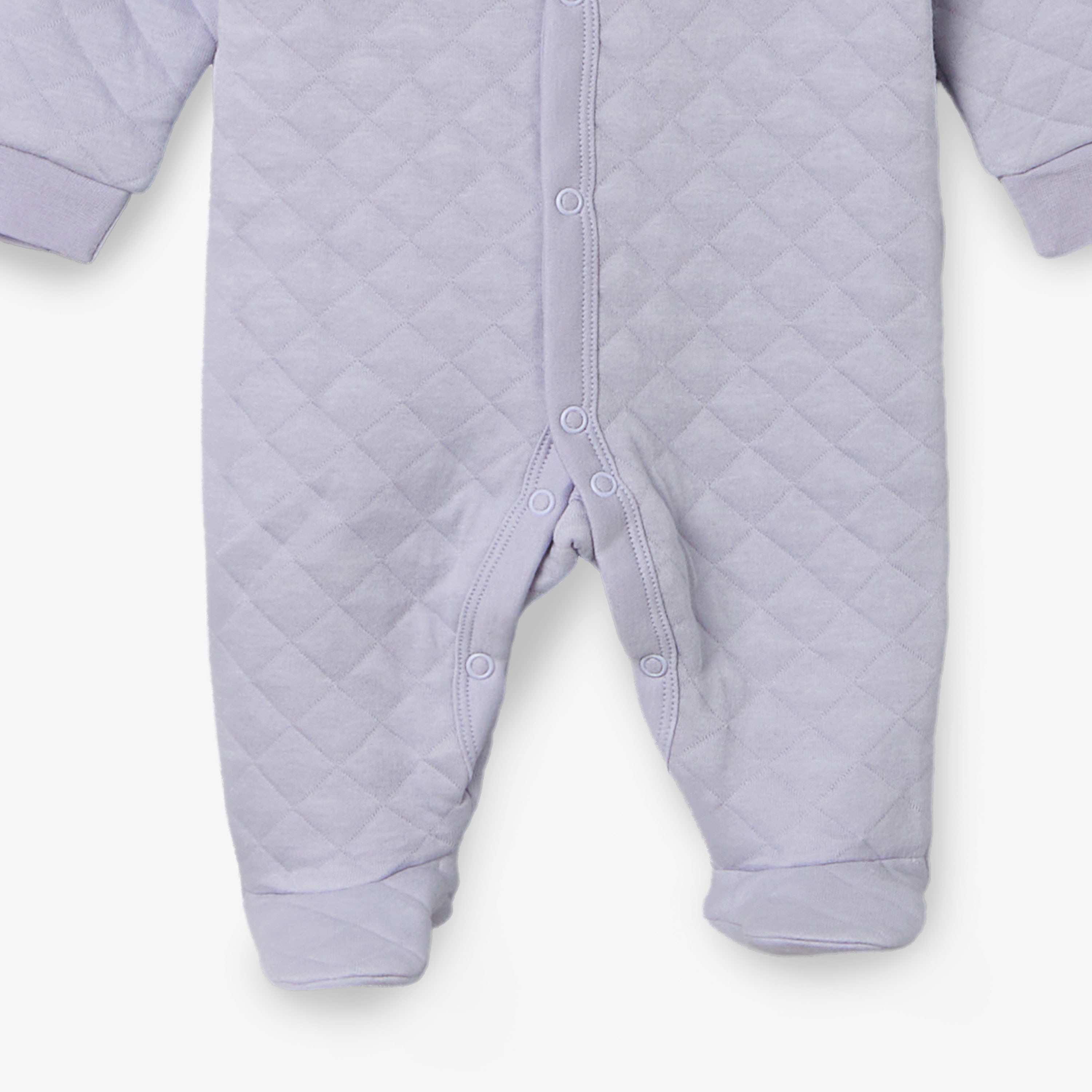 Juniors Cotton Hooded Neck Long Sleeves Sleepsuit with Snap Button Closure-baby-boys-clothing-nightwear-sleepsuits-image-5