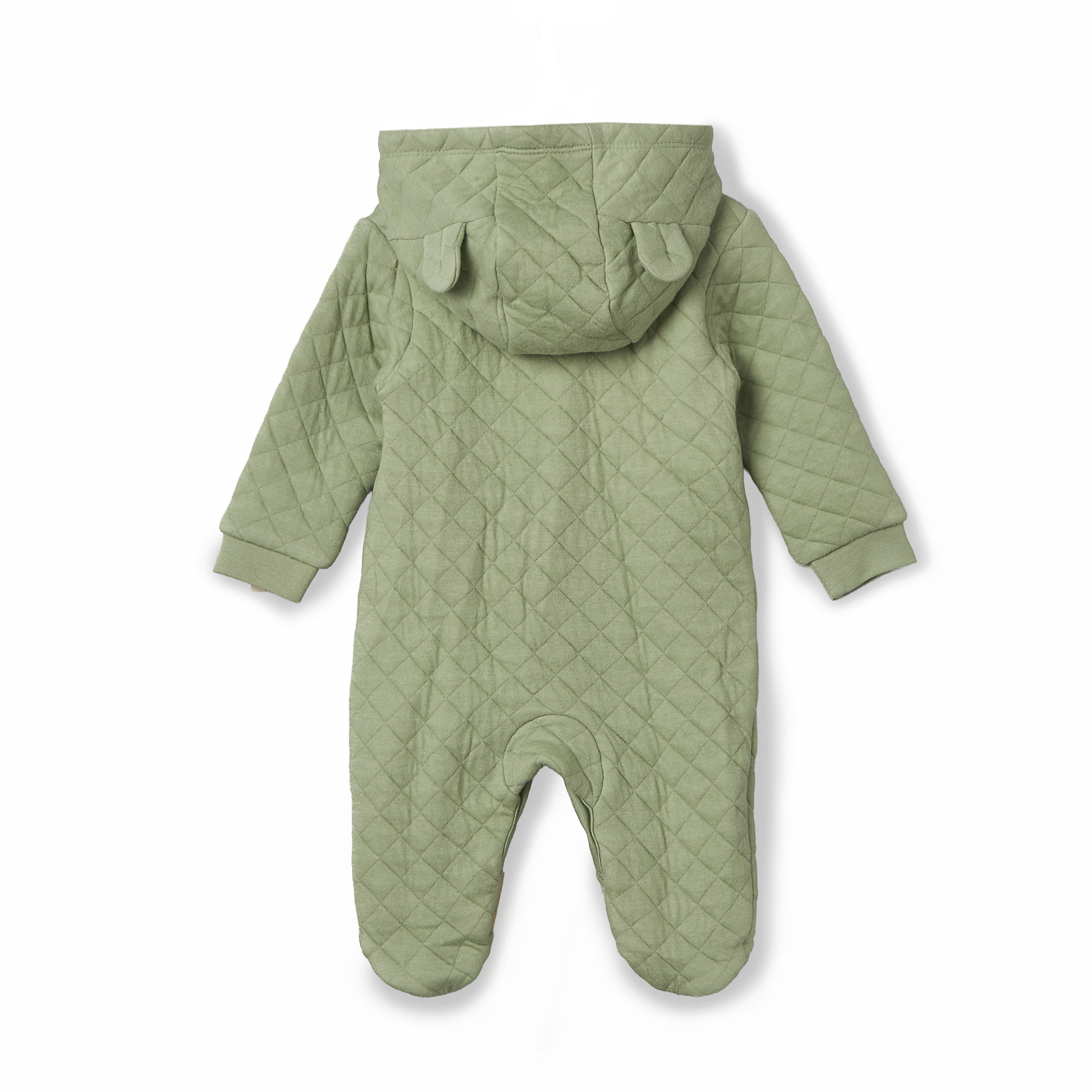 Juniors Cotton Hooded Neck Long Sleeves Sleepsuit with Snap Button Closure-baby-boys-clothing-nightwear-sleepsuits-image-3