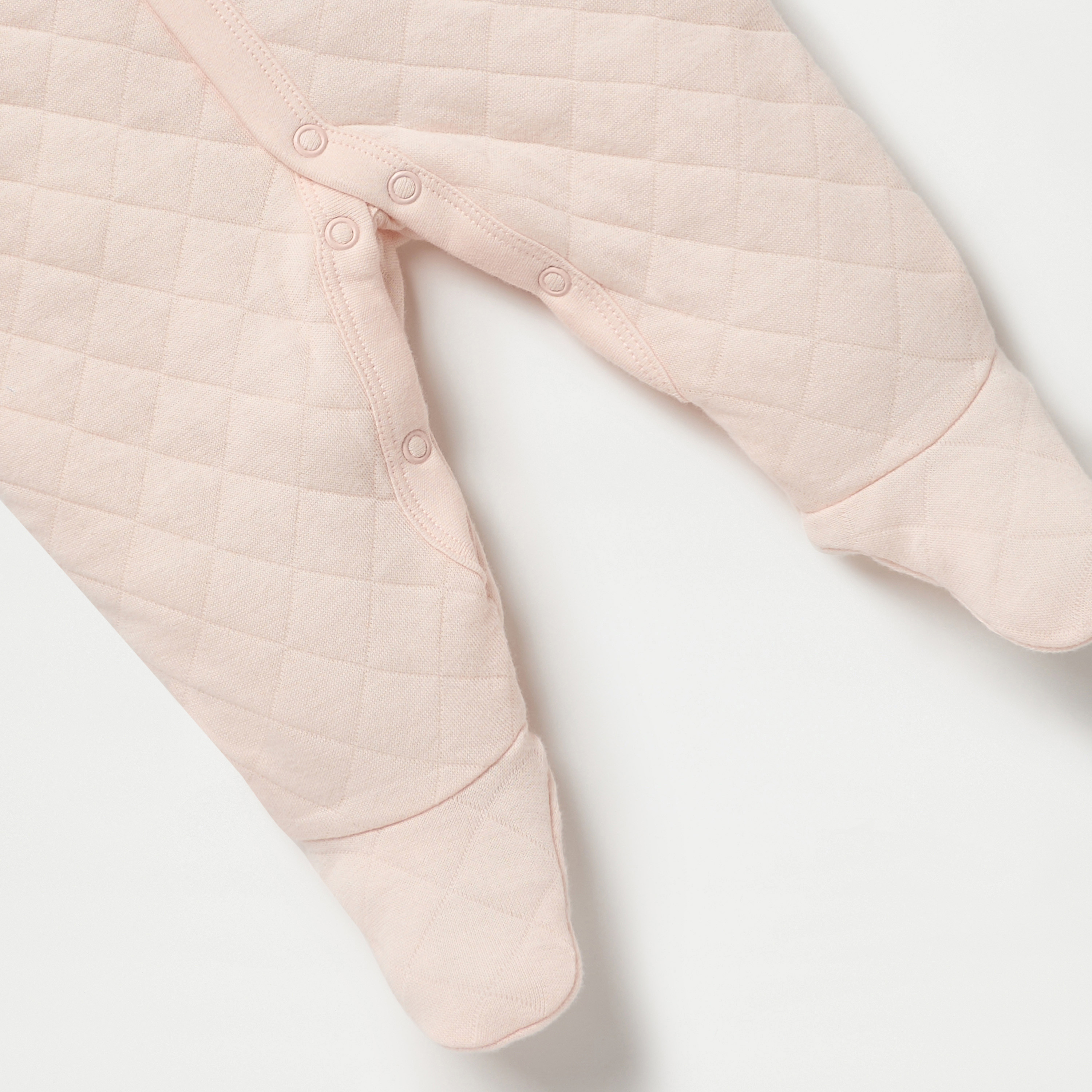 Juniors Quilted Ear Applique Closed Feet Hooded Sleepsuit with Button Closure-baby-girls-clothing-nightwear-sleepsuits-image-4