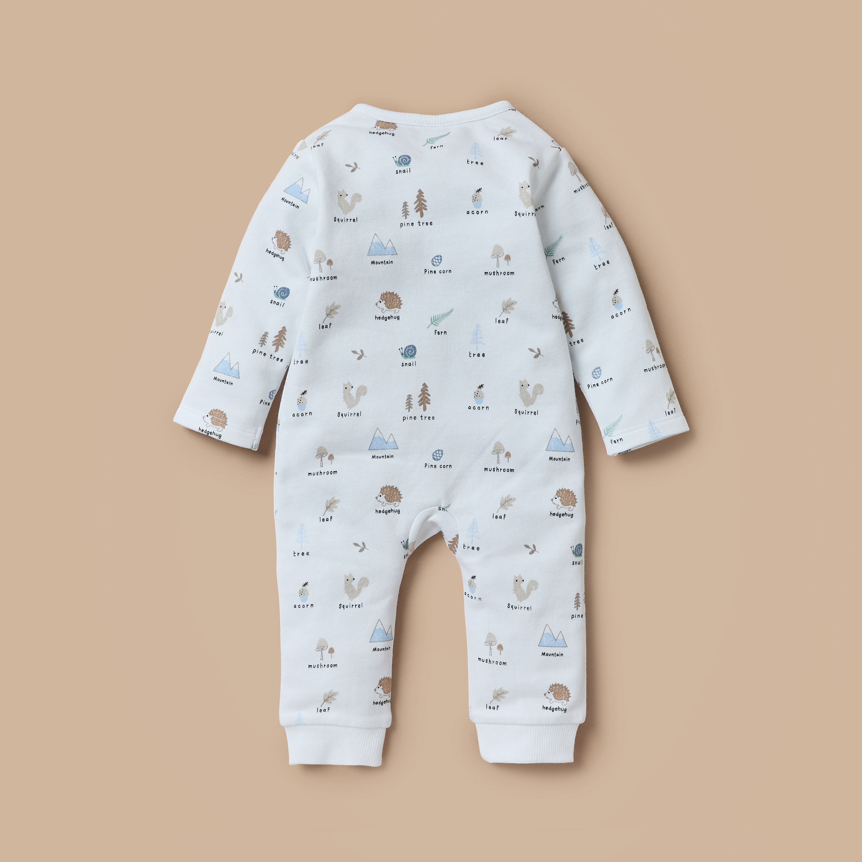 Juniors All-Over Print Sleepsuit with Long Sleeves and Zip Closure-baby-boys-clothing-winterwear-sleepsuits-image-2