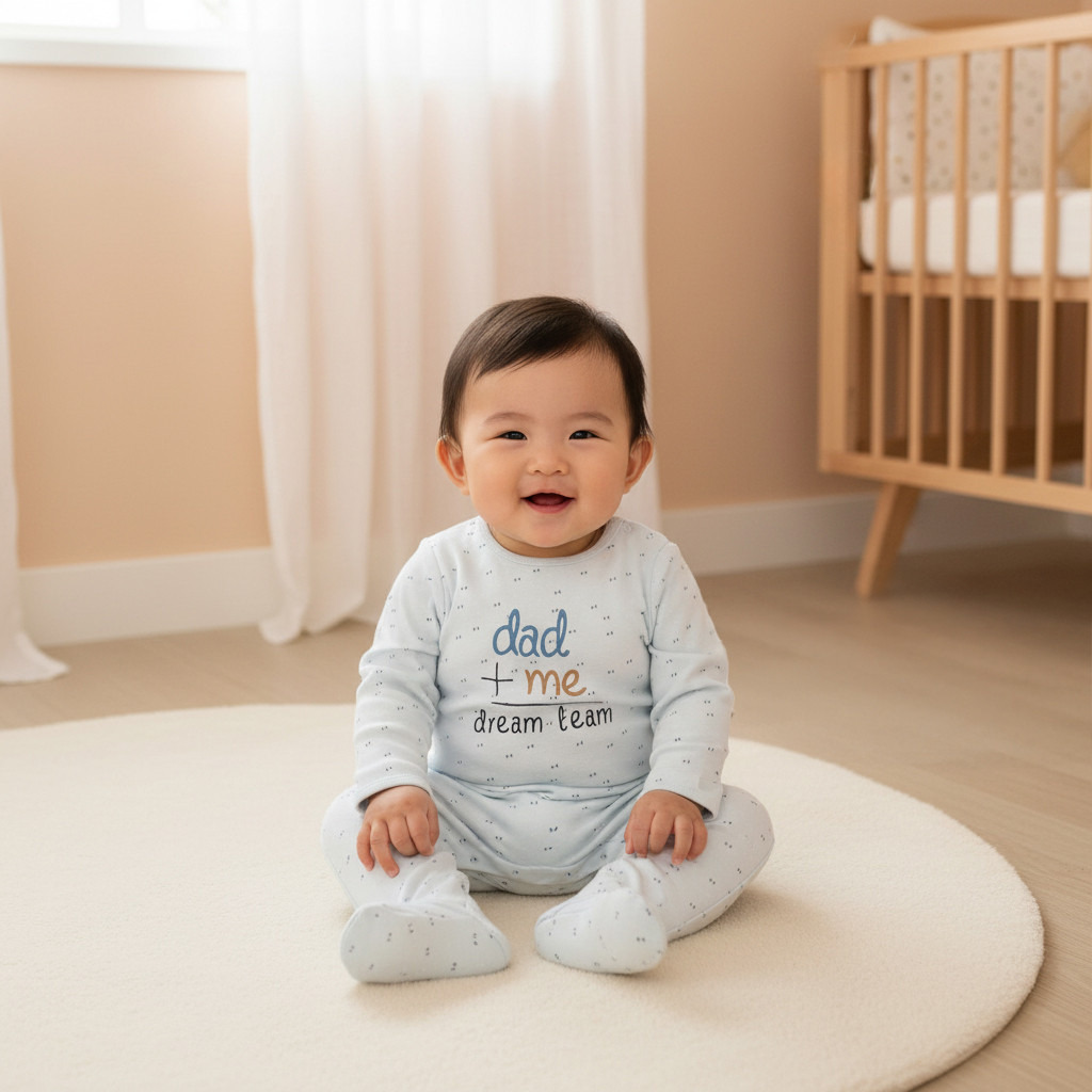 Juniors Round Neck Sleepsuit with Closed Feet - Cotton - Long Sleeves-baby-girls-clothing-nightwear-sleepsuits-image-5