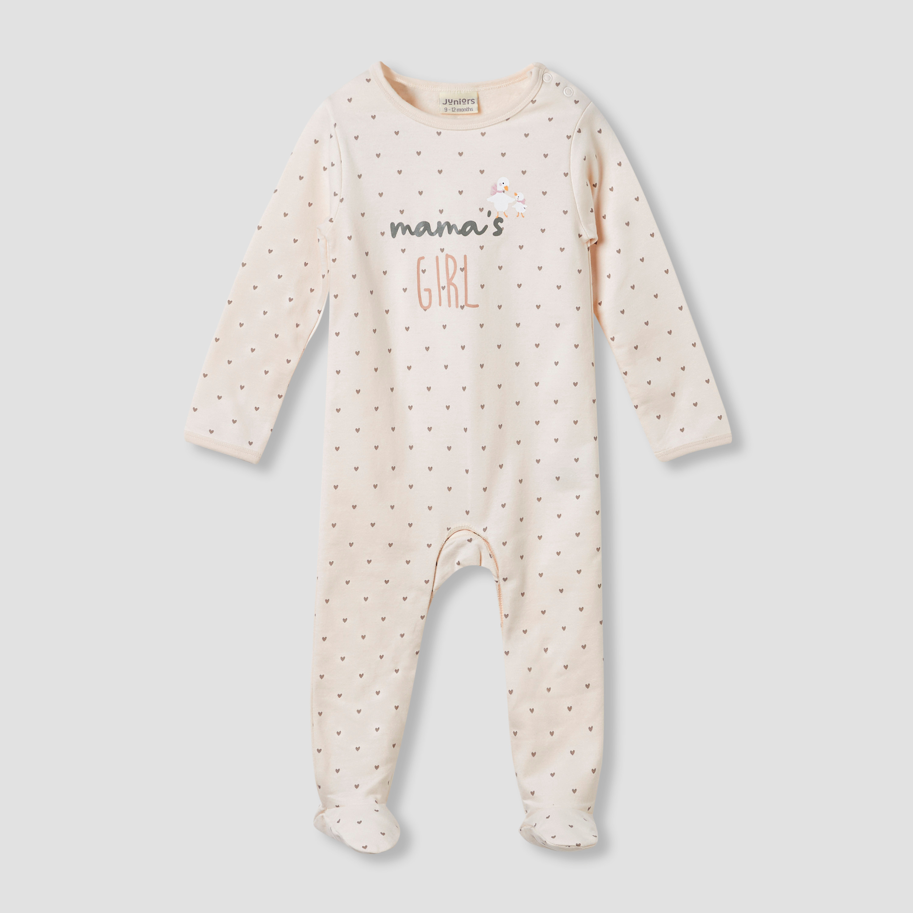 Juniors Cotton Round Neck Long Sleeve Sleepsuit with Snap Button Closure-baby-boys-clothing-nightwear-sleepsuits-image-1