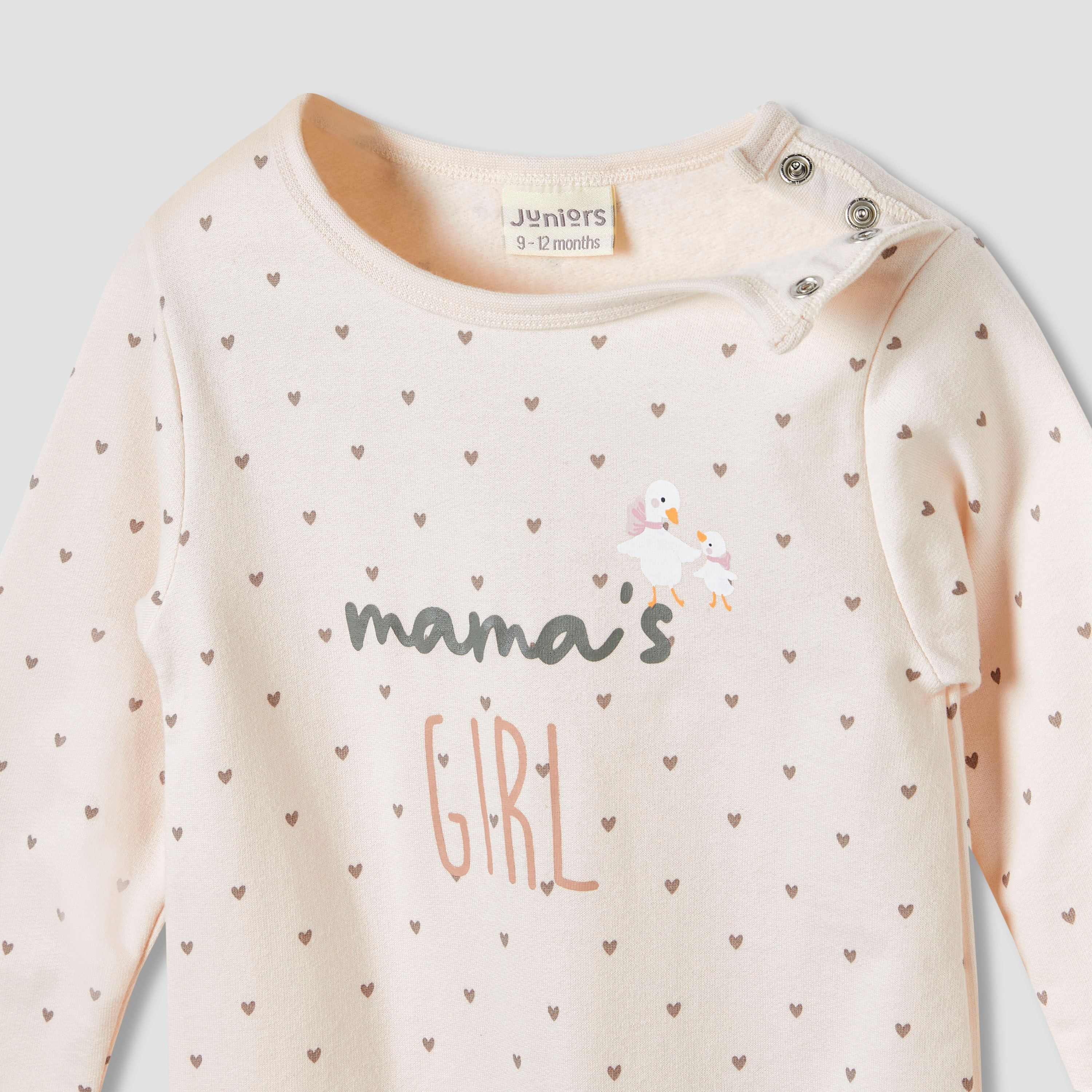 Juniors Cotton Round Neck Long Sleeve Sleepsuit with Snap Button Closure-baby-boys-clothing-nightwear-sleepsuits-image-3