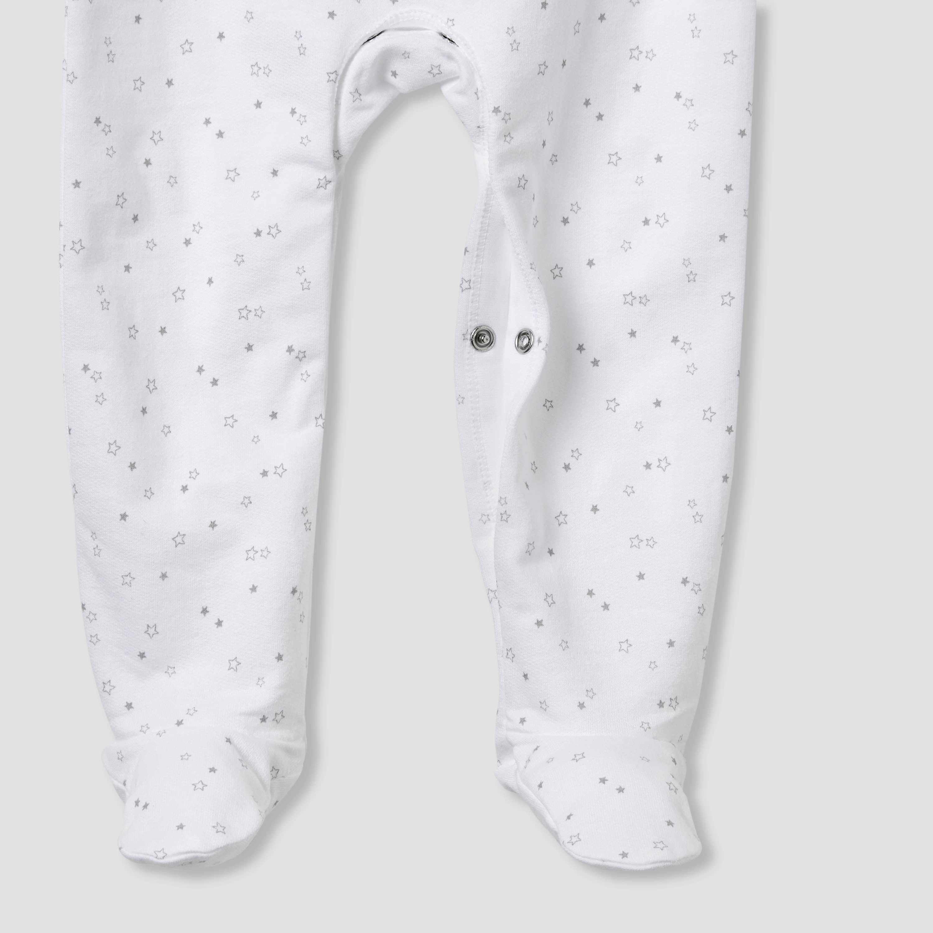 بدلة نوم مغلقة القدمين وياقة مستديرة وأكمام طويلة بطبعات شعار - القطن من جونيورز-baby-girls-clothing-nightwear-sleepsuits-image-4
