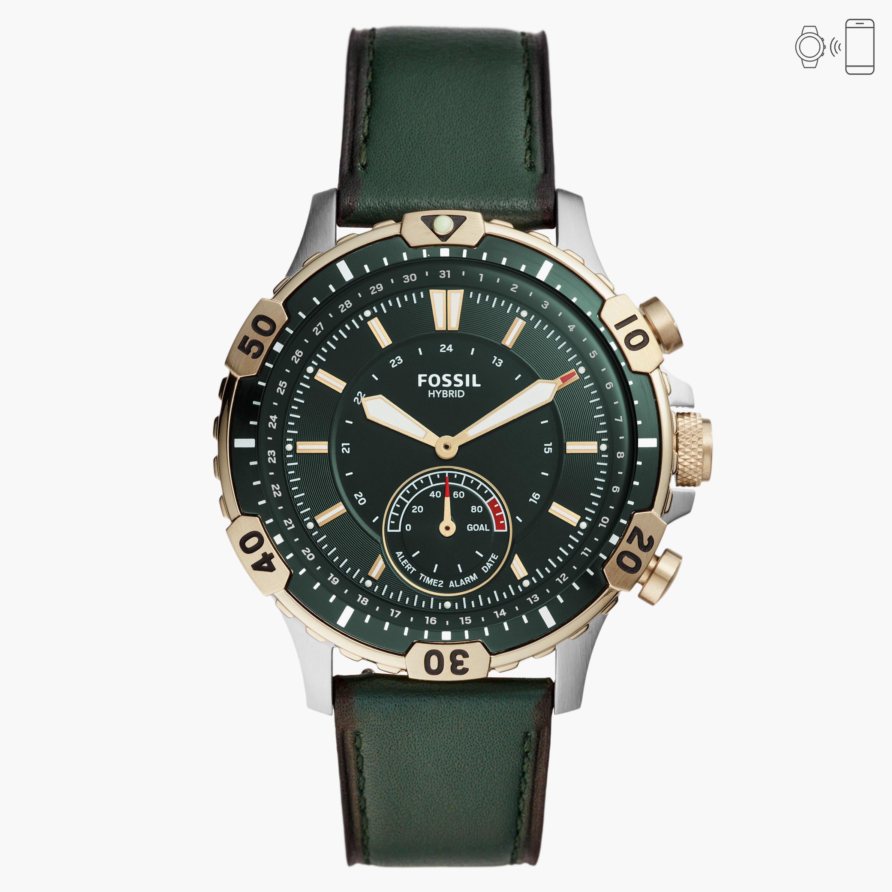 Fossil emerald green discount watch