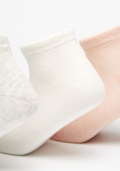 Set of 5 - Solid Ankle Length Socks-Girl%27s Socks & Tights-image-1