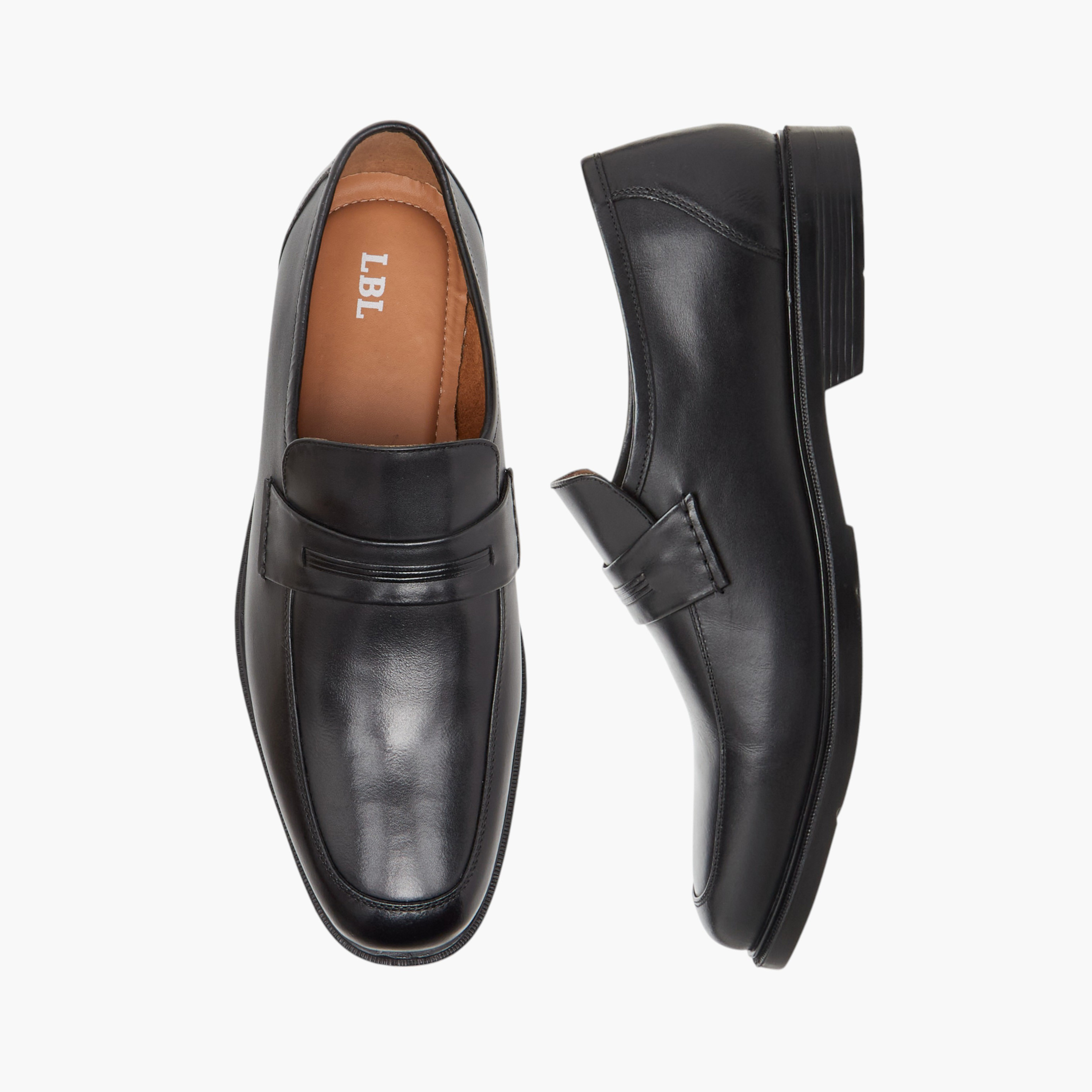 LBL by Shoexpress Solid Slip-On Loafers-men-shoes-formalshoes-image-1
