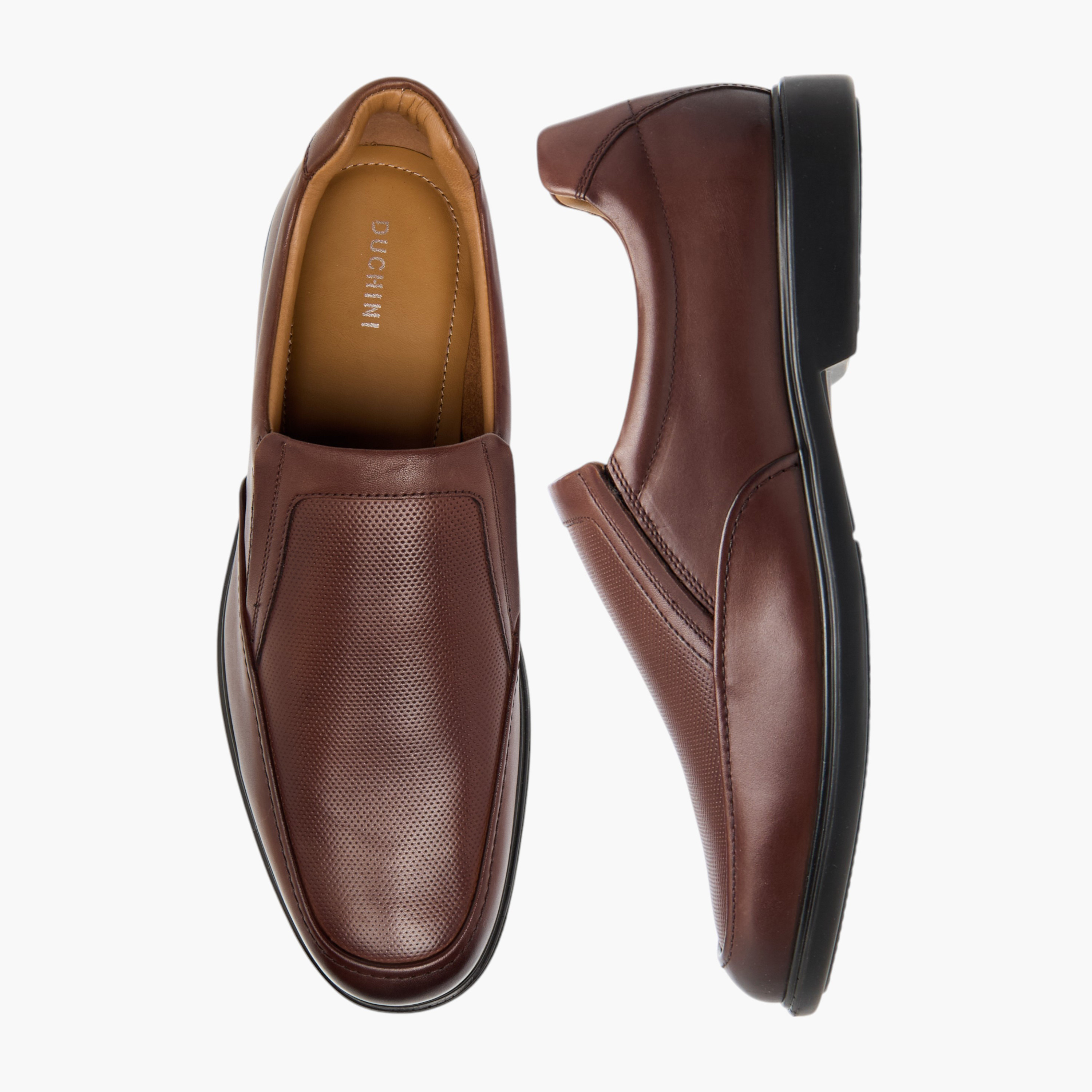 حذاء لوفر جلد سهل الارتداء بارز الملمس للرجال من دوتشيني-men-shoes-formalshoes-image-1