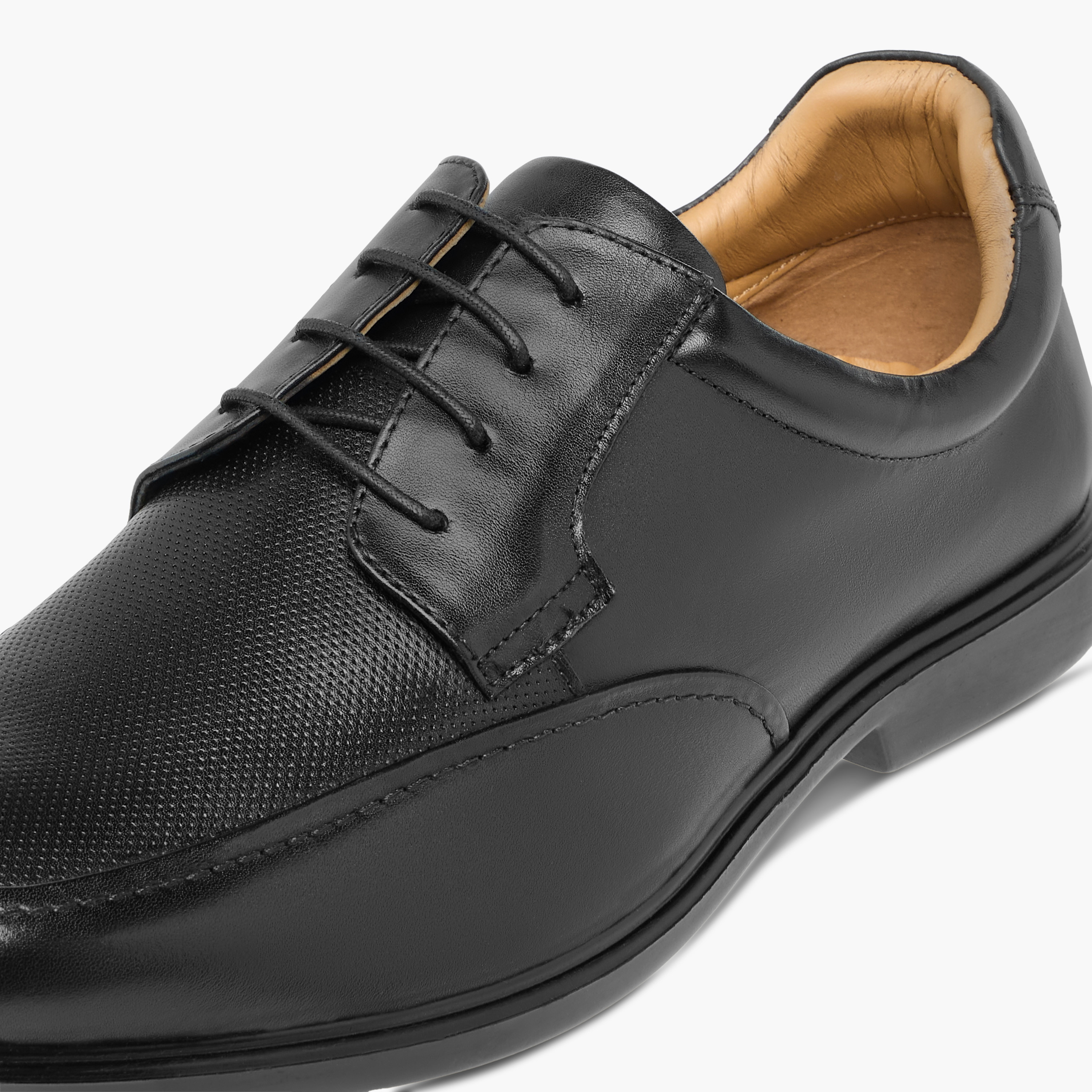 حذاء ديربي جلد بارز الملمس برباط إغلاق للرجال من دوتشيني-men-shoes-formalshoes-image-4