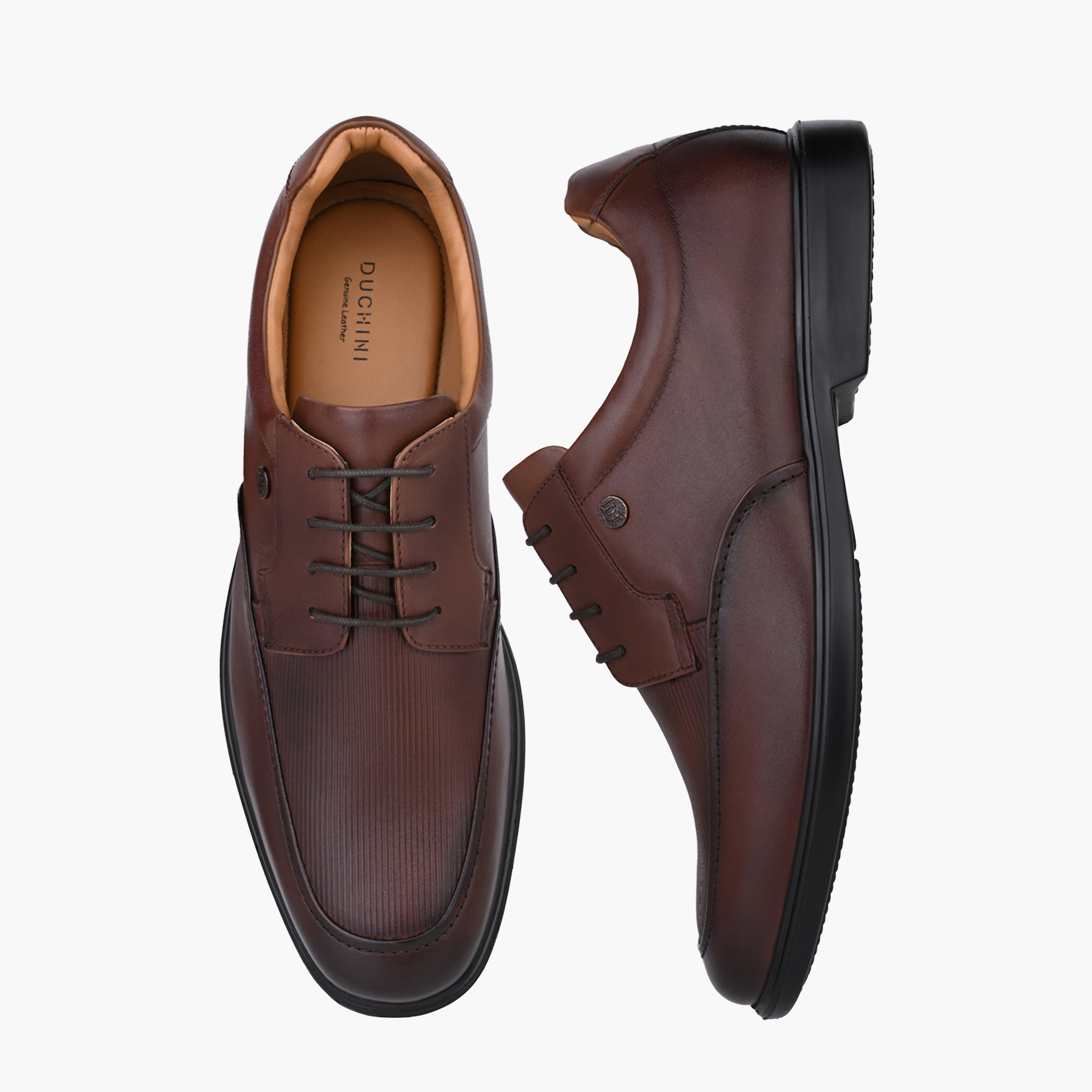 Duchini Men Lace-Up Leather Derby Shoes-men-shoes-formalshoes-image-1