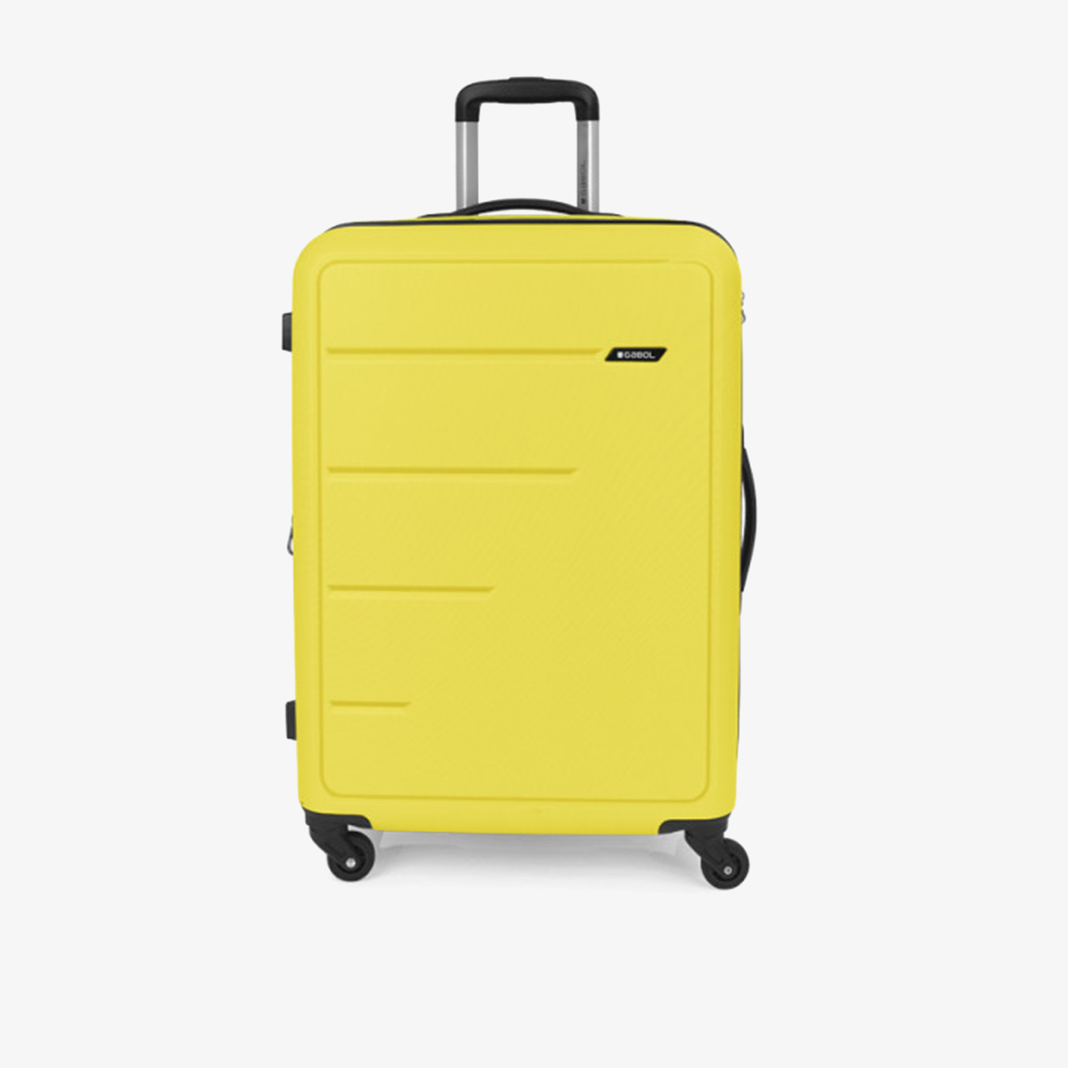 Gabol Solid Hardcase Trolley Bag with Retractable Handle-travel-luggagesandbags-luggage-image-1