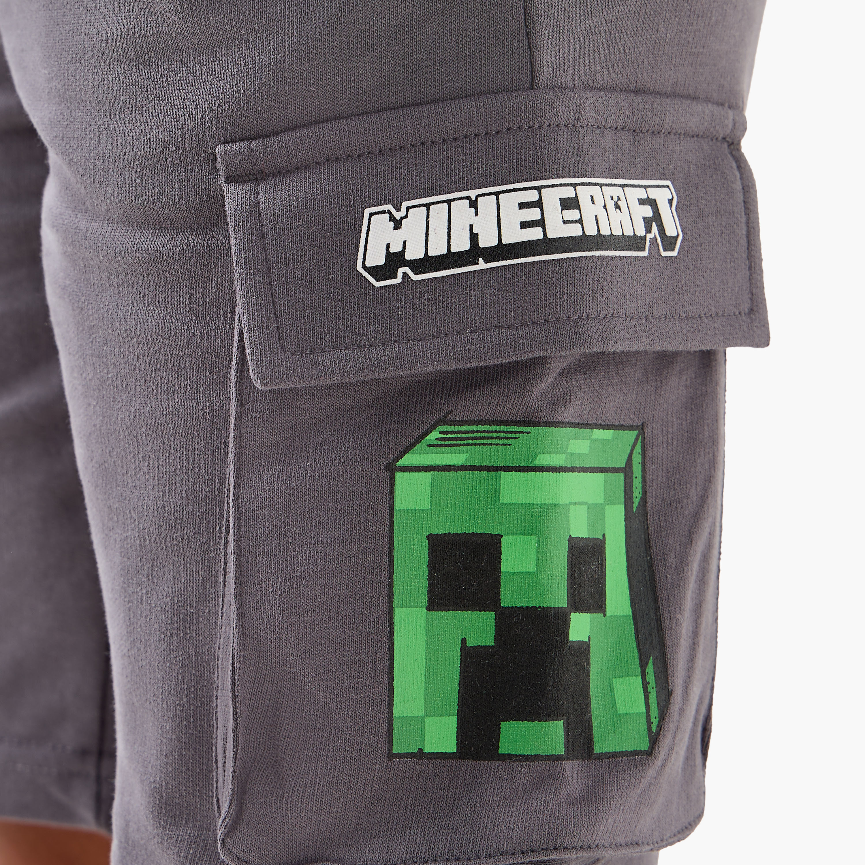 طقم تيشيرت وشورت بطبعات ماينكرافت-boys-clothing-setsandcoords-image-6