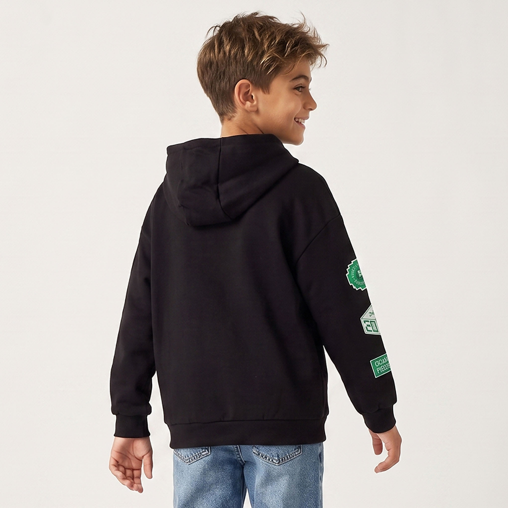 Minecraft Hooded Sweatshirt with Long Sleeves-boys-clothing-winterwear-sweatshirts-image-3