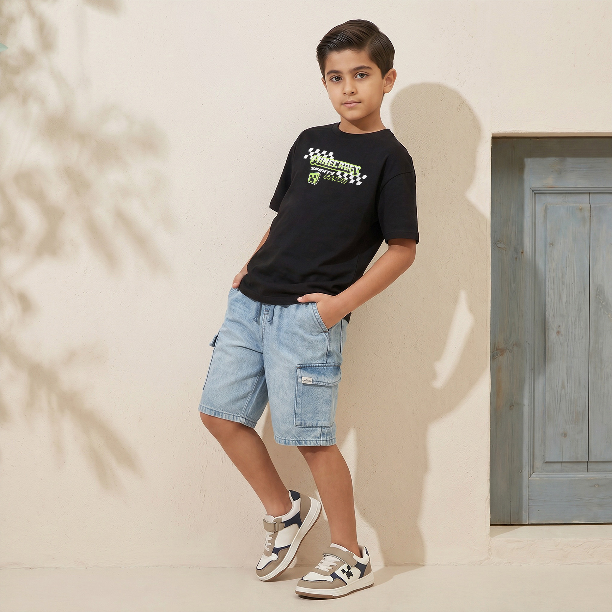 Minecraft Crew Neck Short Sleeves T-shirt with Print-boys-clothing-tshirtsandpolos-image-5