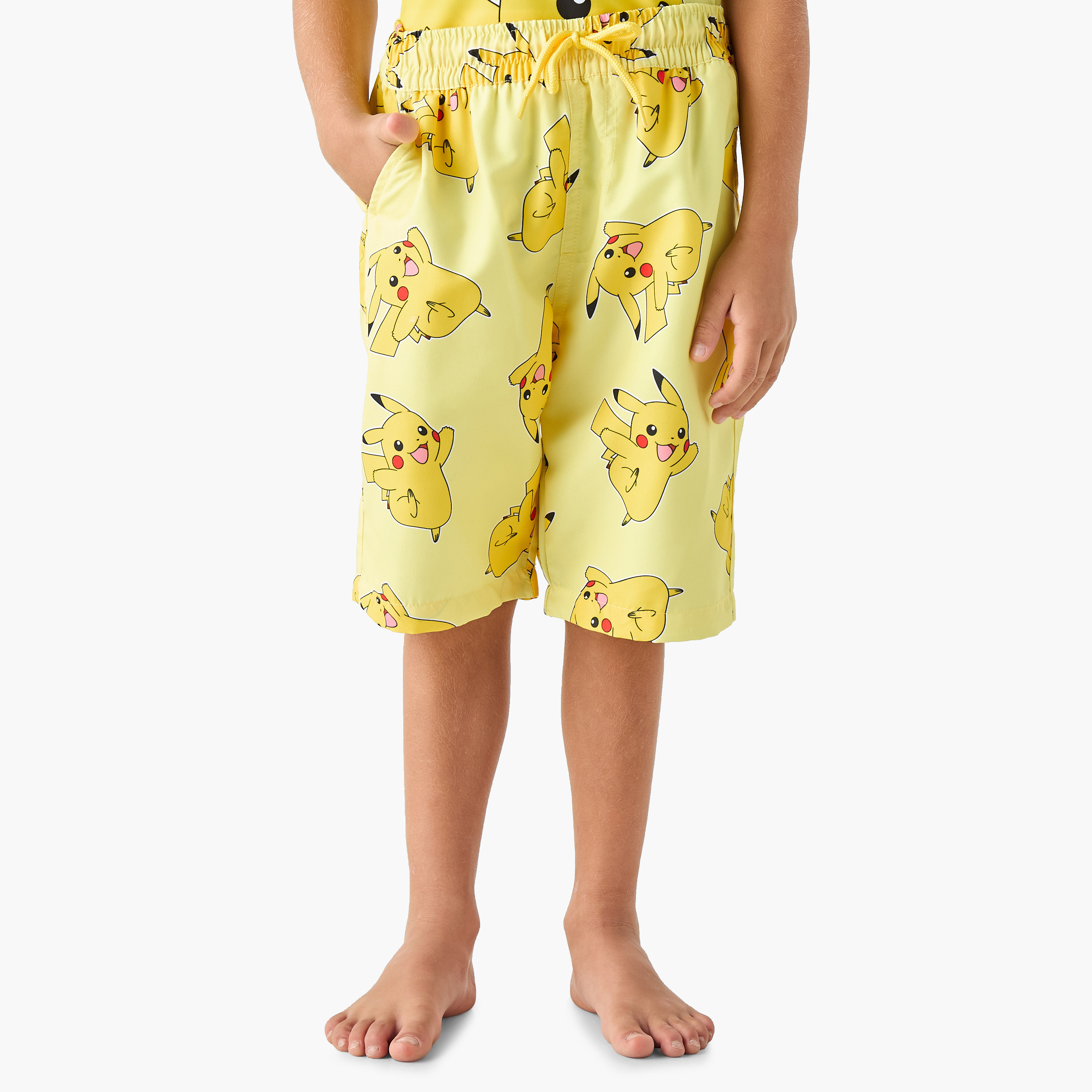 Pokemon Printed Rashguard and Swim Shorts Set-boys-clothing-swimwear-image-5