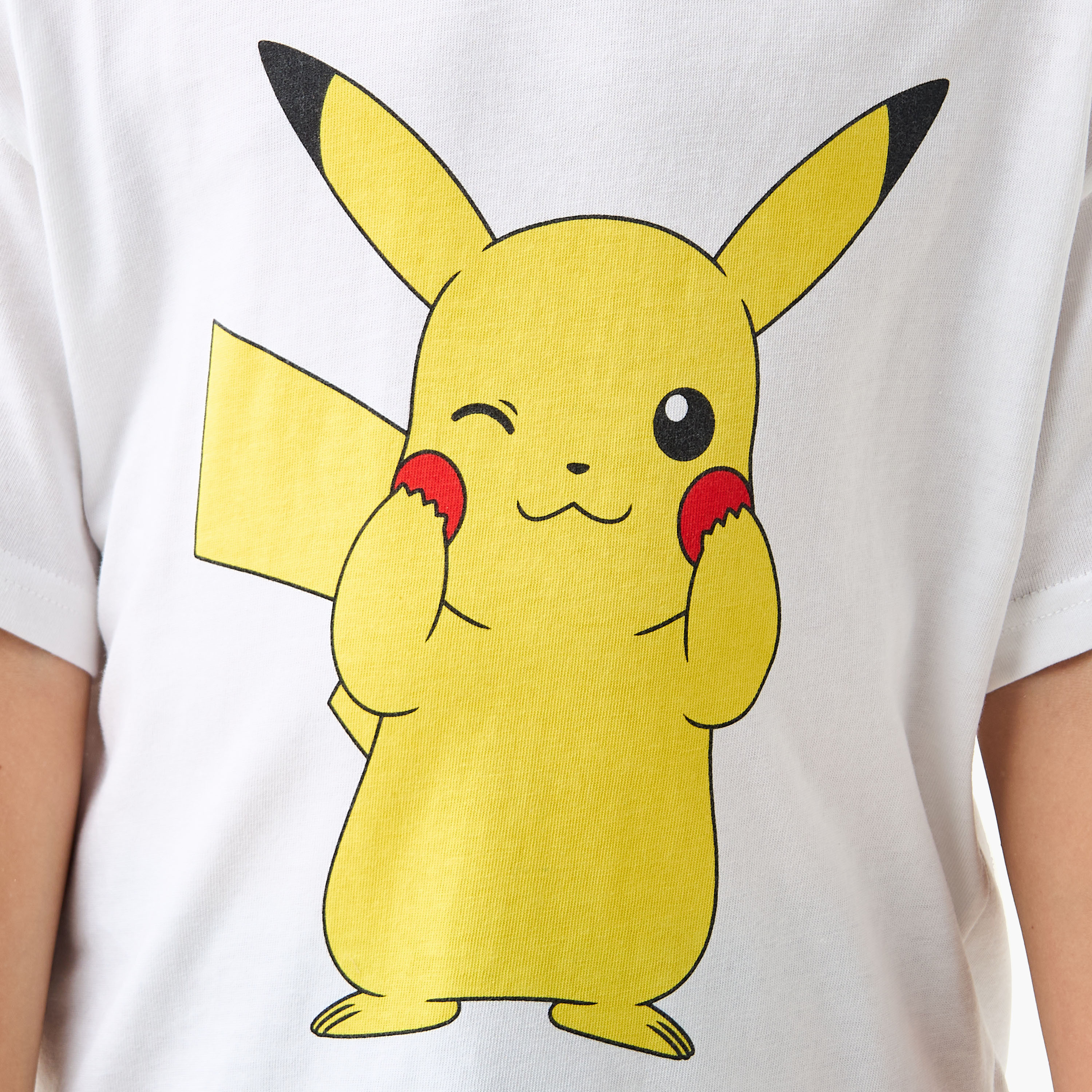 Pokemon Print T-shirt with Short Sleeves-boys-clothing-tshirtsandpolos-image-5