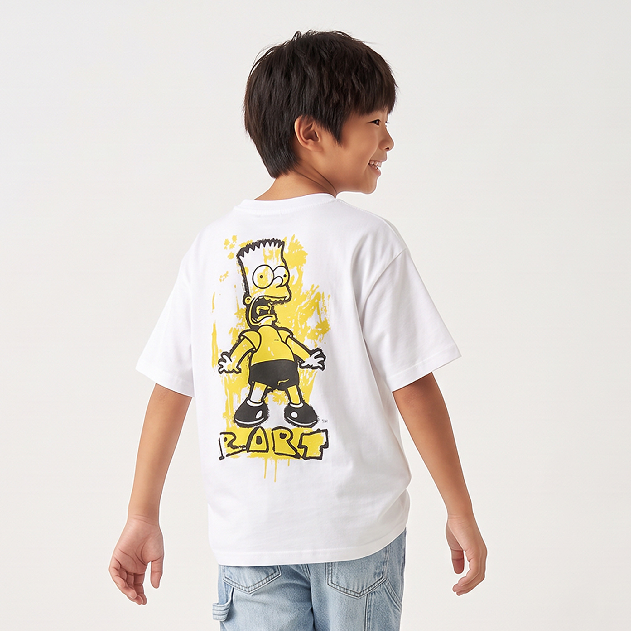 Disney Crew Neck Short Sleeves T-shirt with Bart Simpson Print-boys-clothing-tshirtsandpolos-image-1
