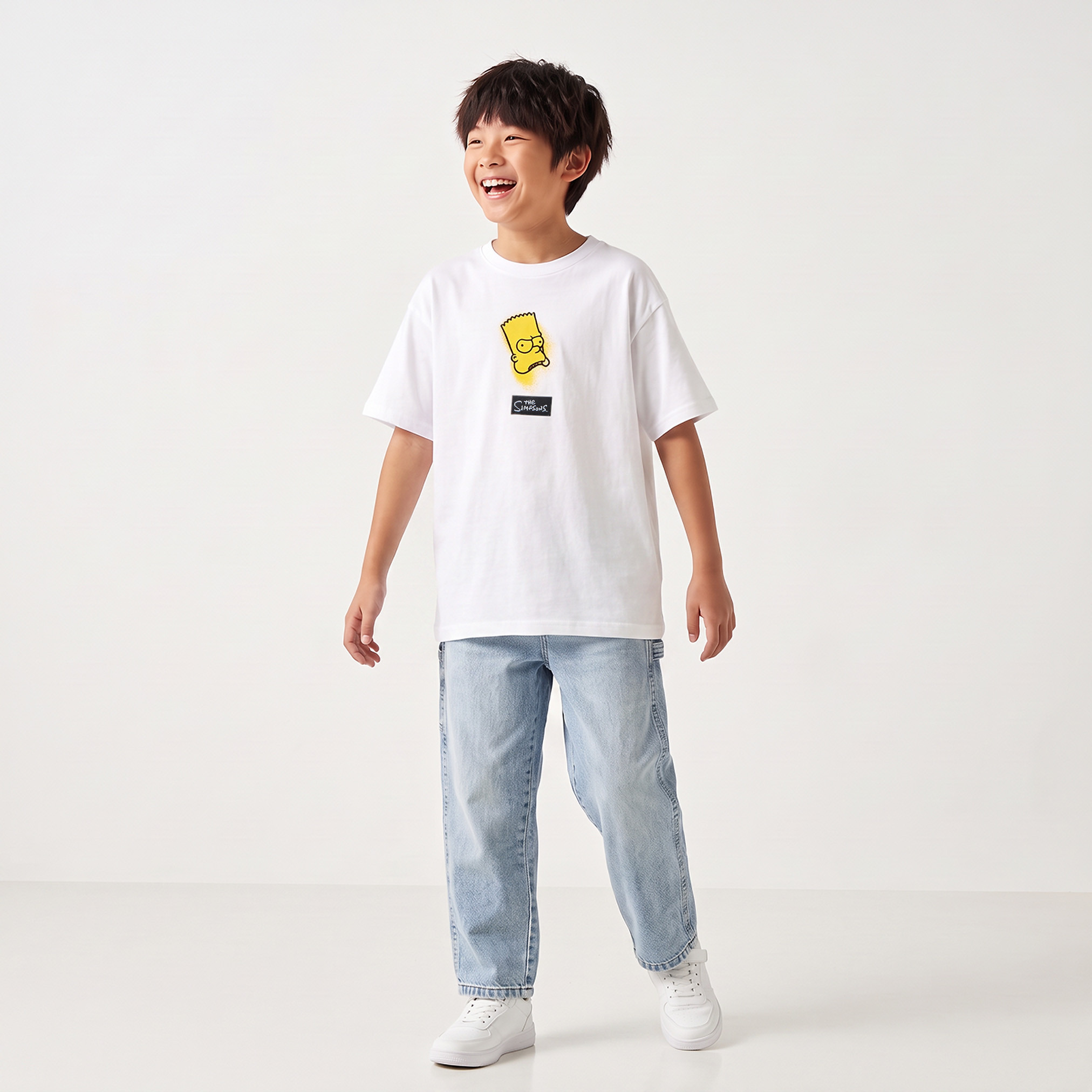 Disney Crew Neck Short Sleeves T-shirt with Bart Simpson Print-boys-clothing-tshirtsandpolos-image-3