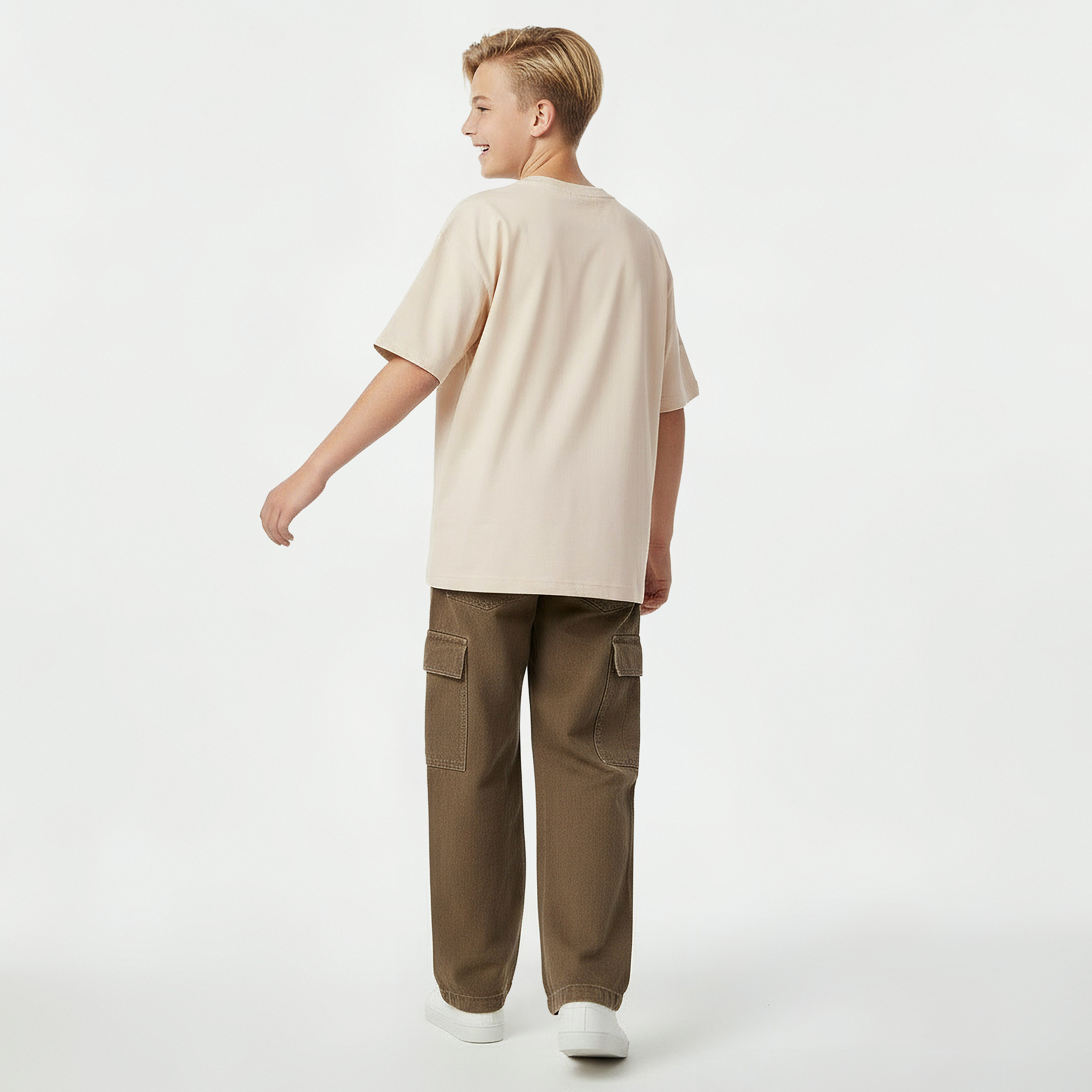 Crew Neck Short Sleeve T-shirt with Sonic Print-boys-clothing-tshirtsandpolos-image-3
